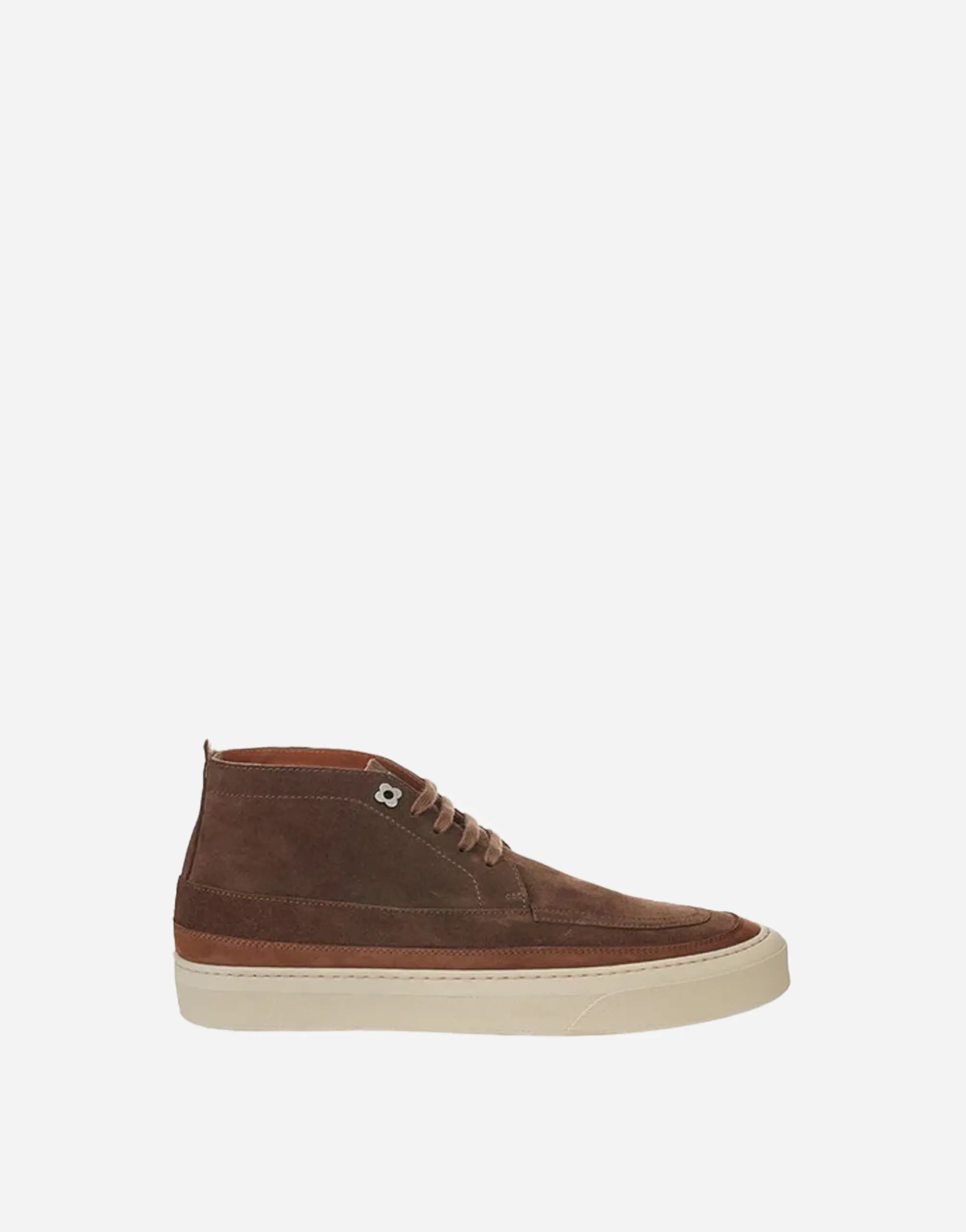 Lardini Lardini Suede Lace-Up Mid-Top Casual Sneakers