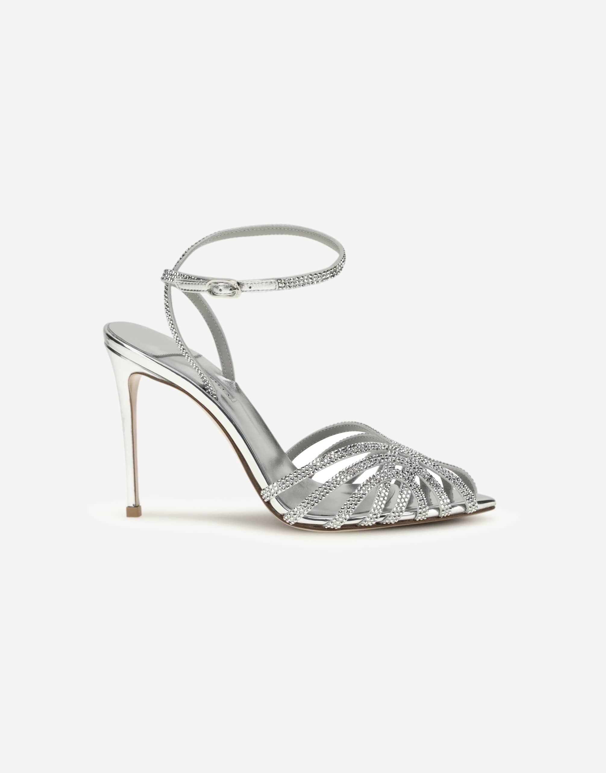 LE SILLA Embrace Divina Metallic Leather Sandals