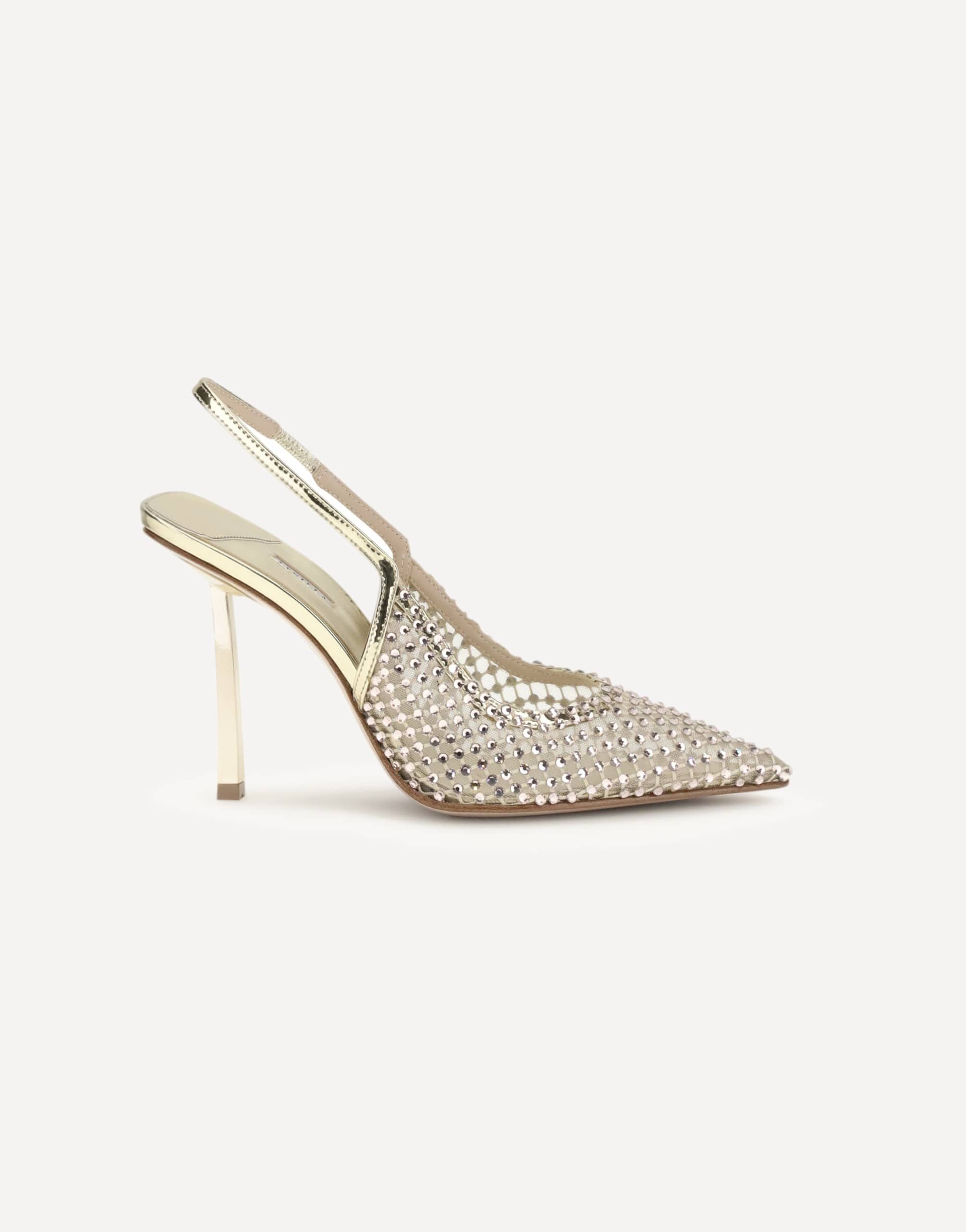 LE SILLA Gilda Pumps Crystal Stiletto Slingbacks