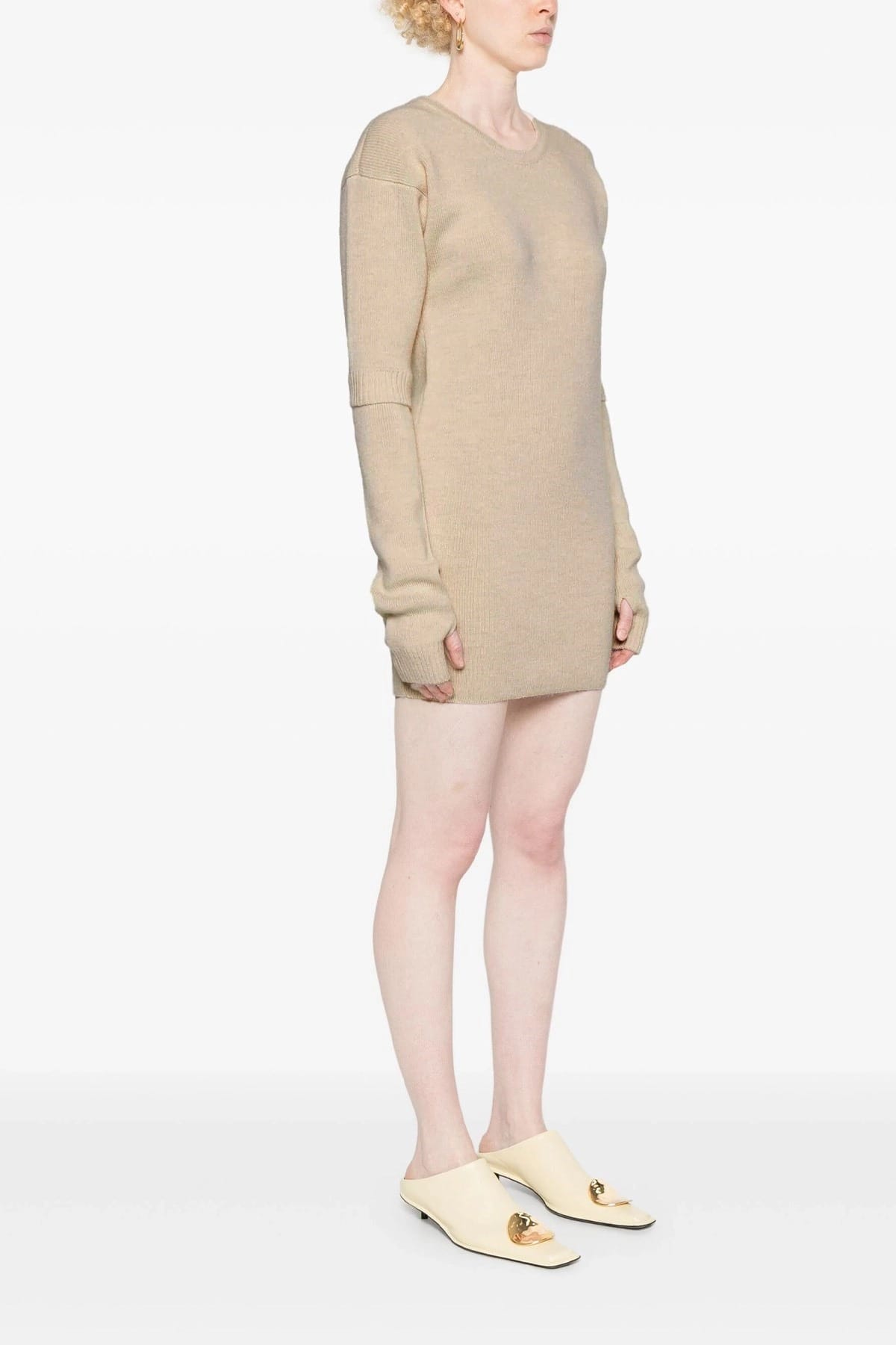 Lemaire Lemaire Knitted Dress With Removable Sleeves