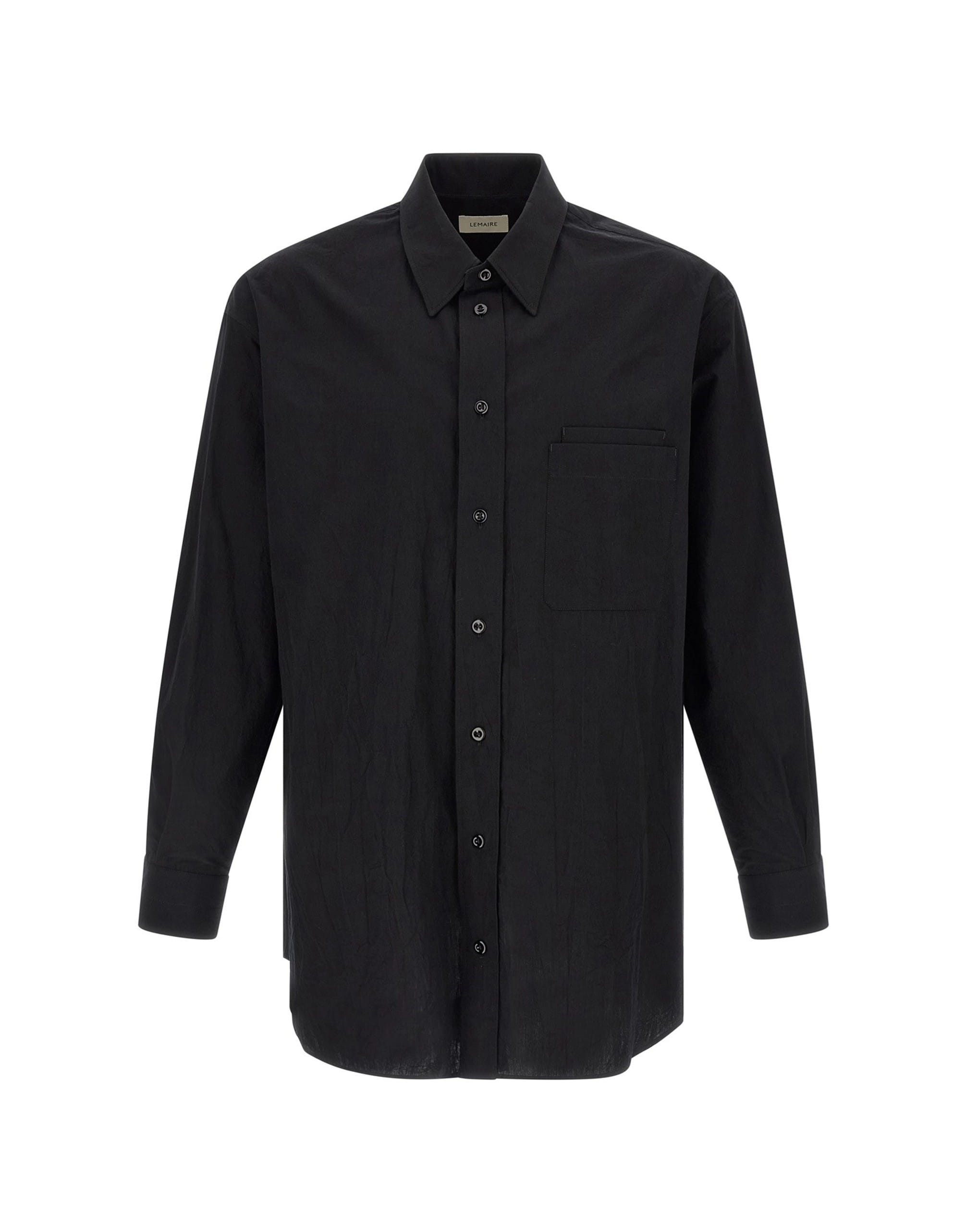 Lemaire Lemaire Two Pocket Cotton Crêpe Shirt