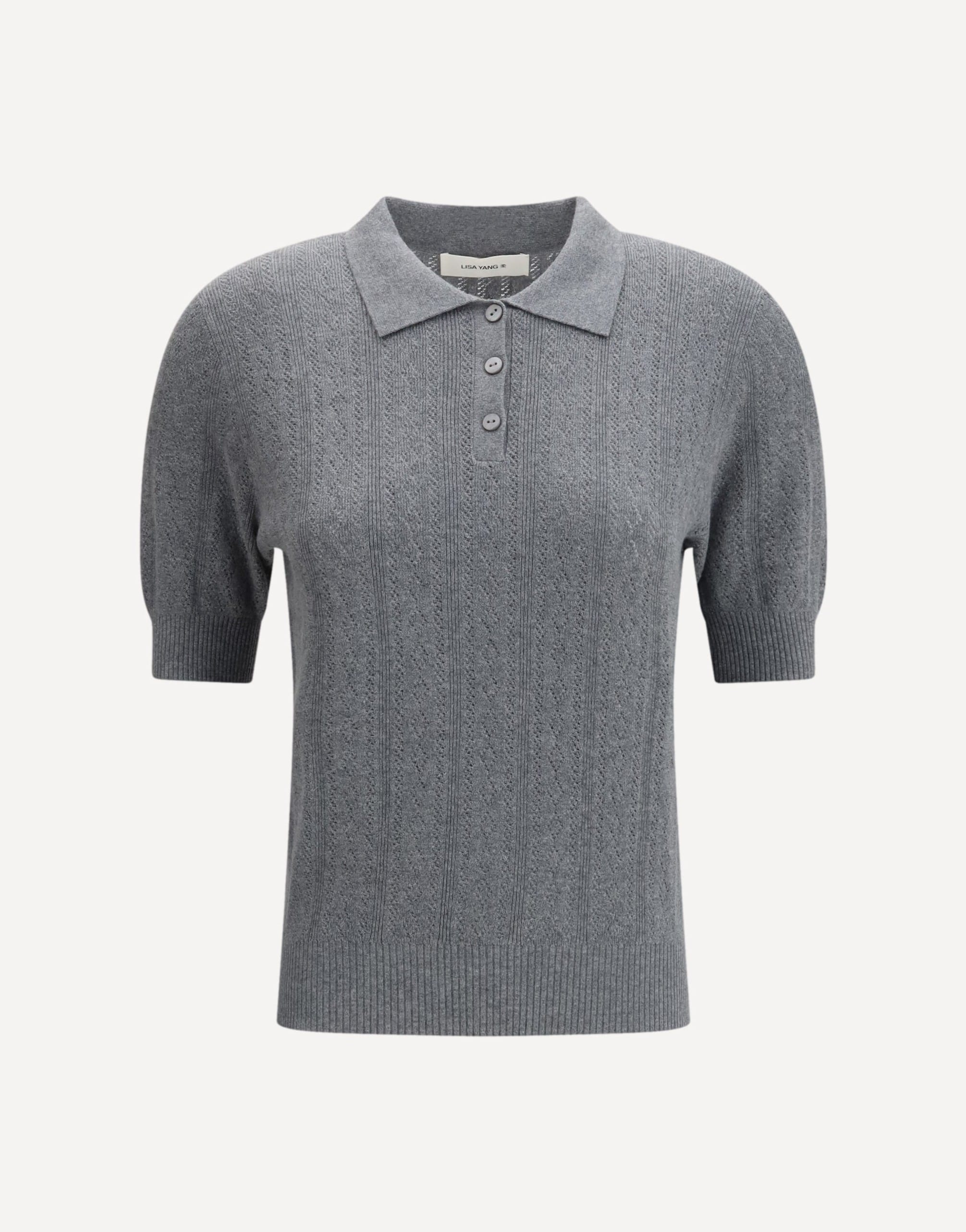 Lisa Yang Cristine Cotton-Cashmere Polo Shirt