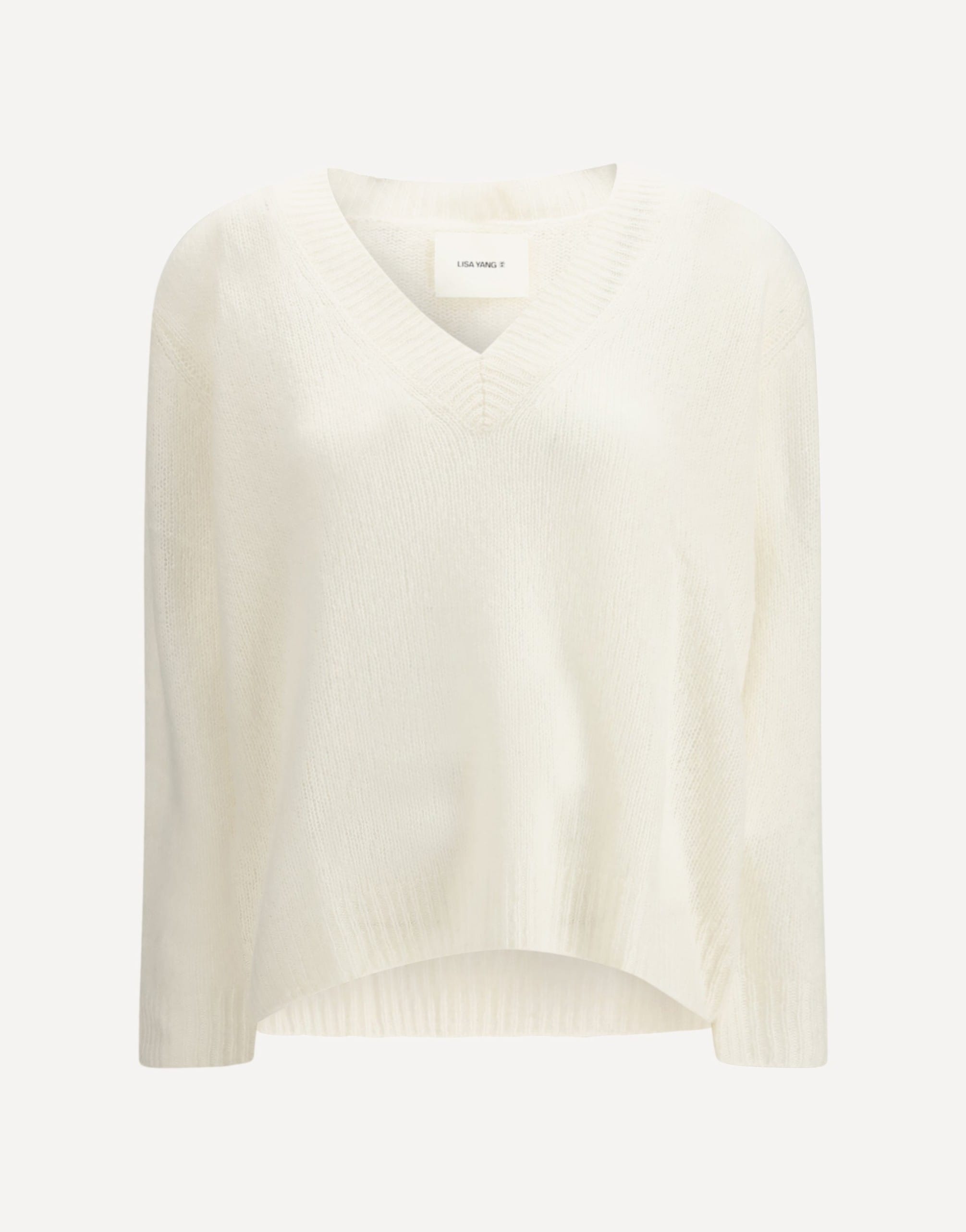 Lisa Yang Leona Silk-Cashmere V-Neck Sweater