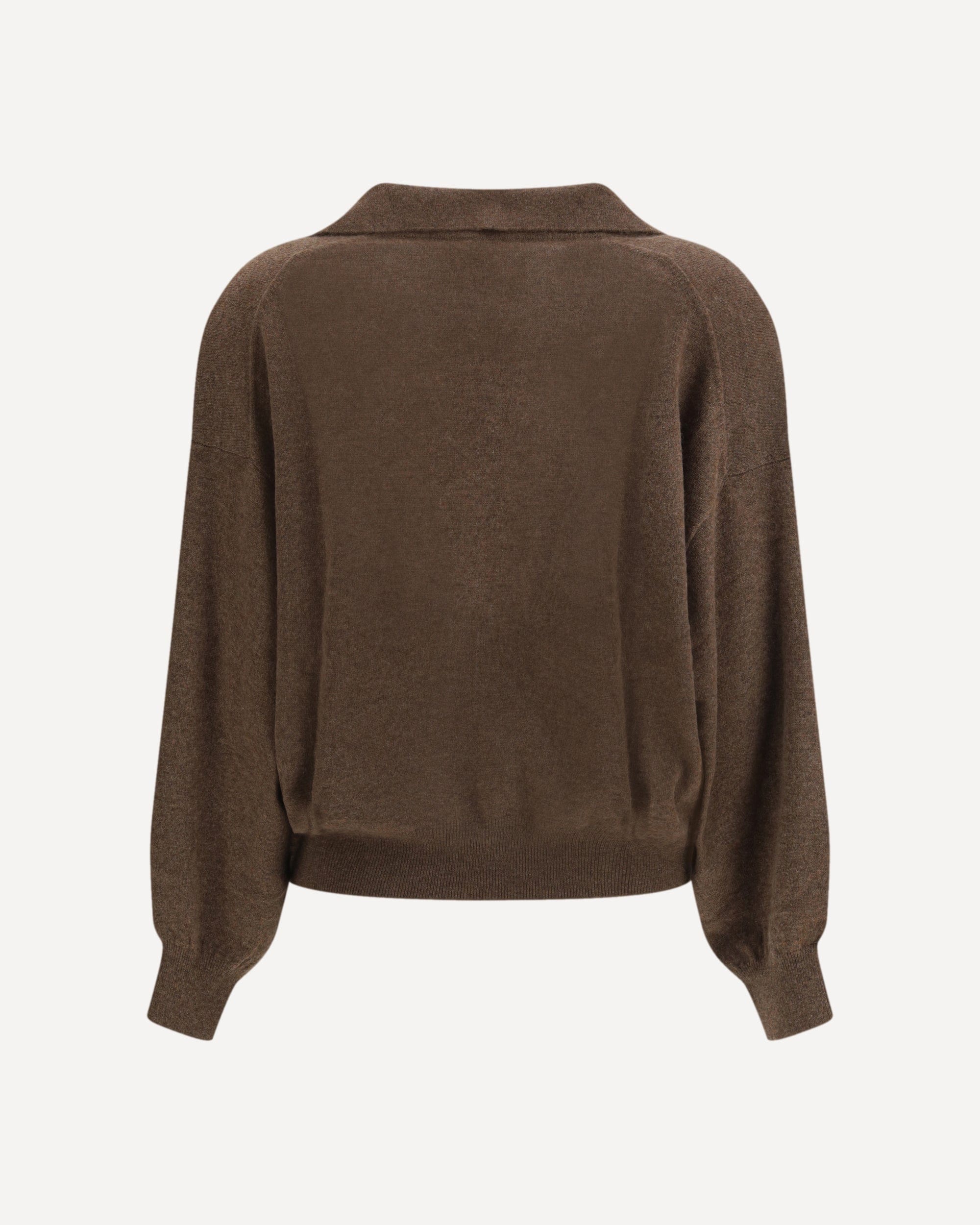 Lisa Yang V-Neck Cashmere Sweater With Ribbed Sailor Collar - alternate view
