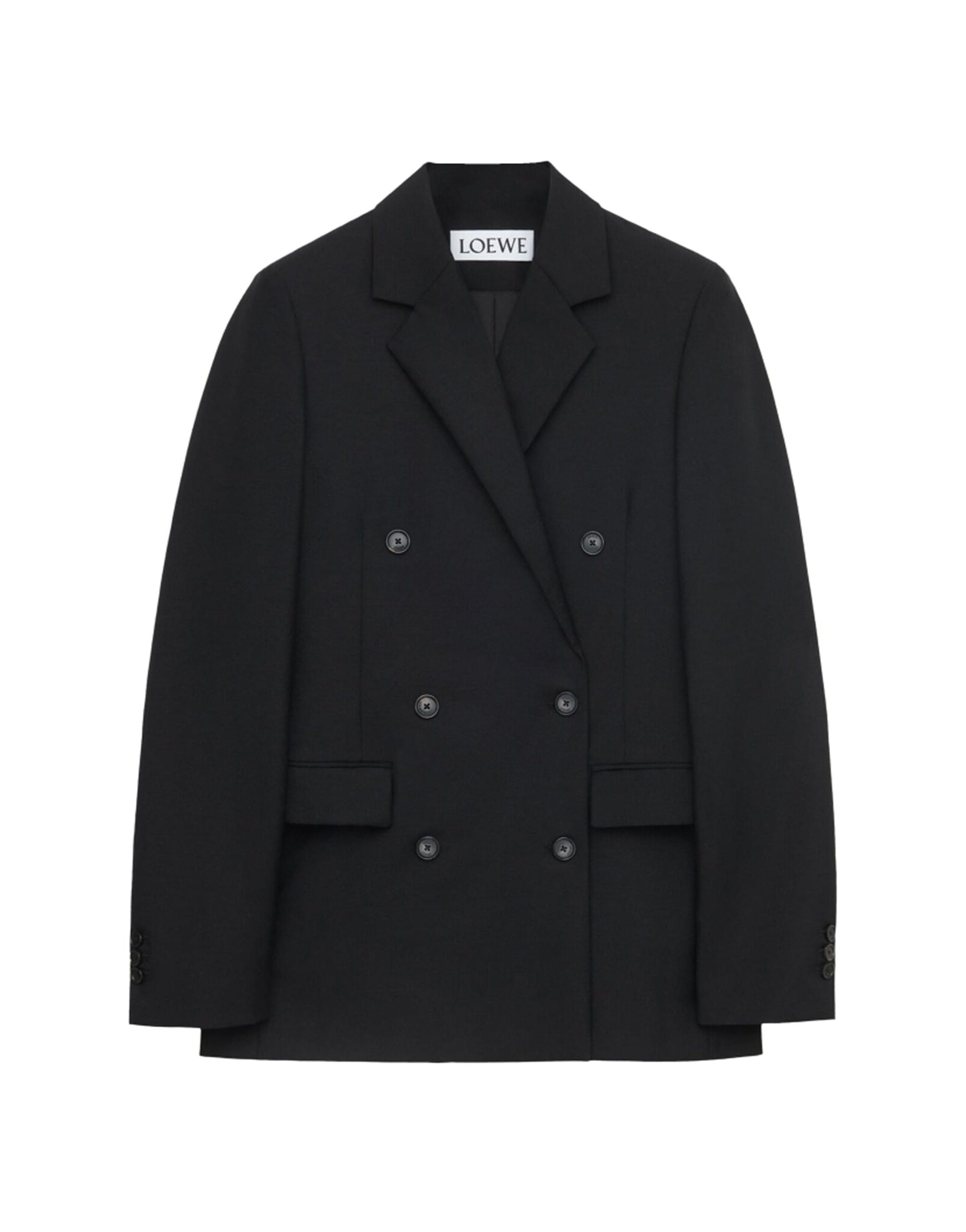 Loewe Blend Wool Double Breasted Jacket