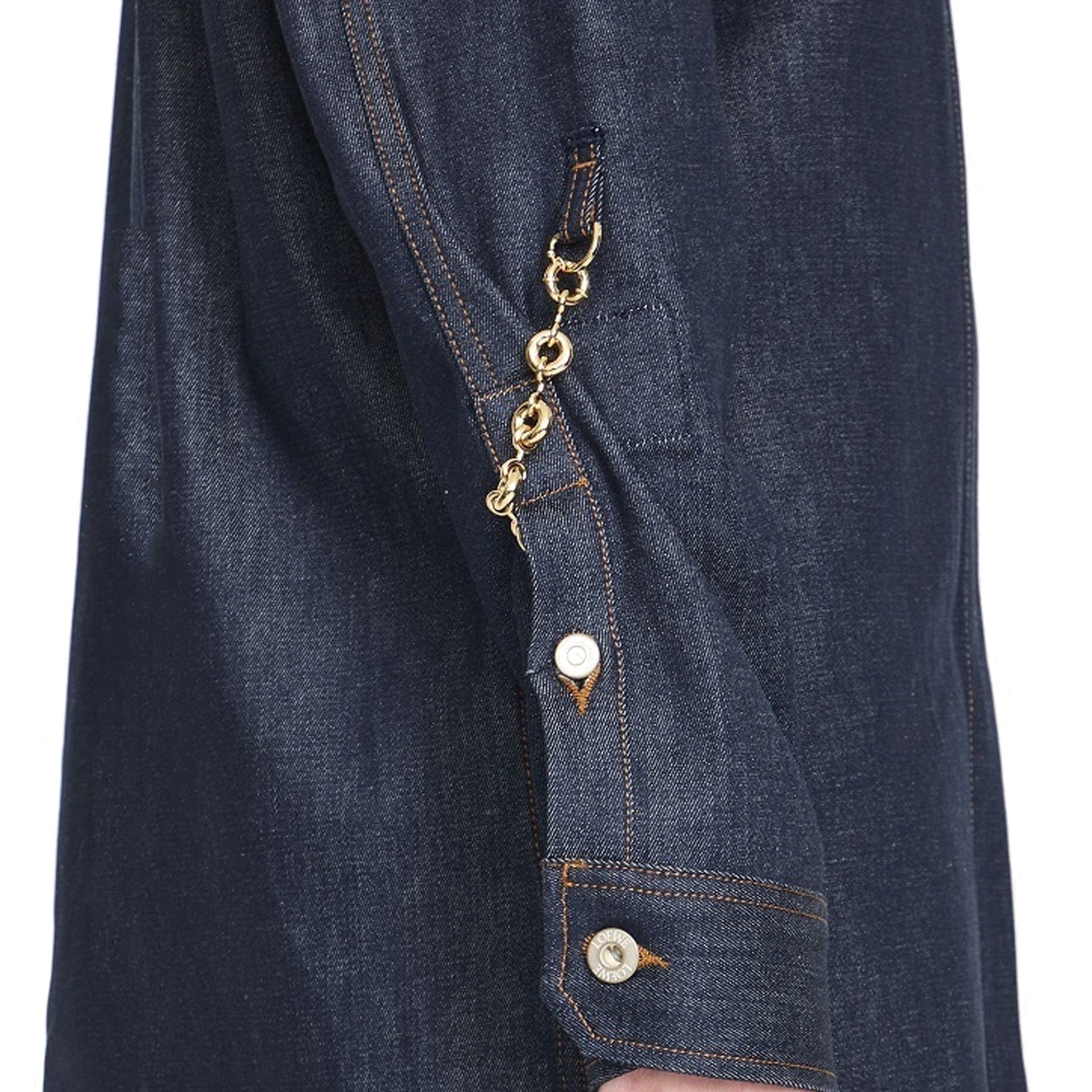 Loewe Denim Chain Shirt Dress