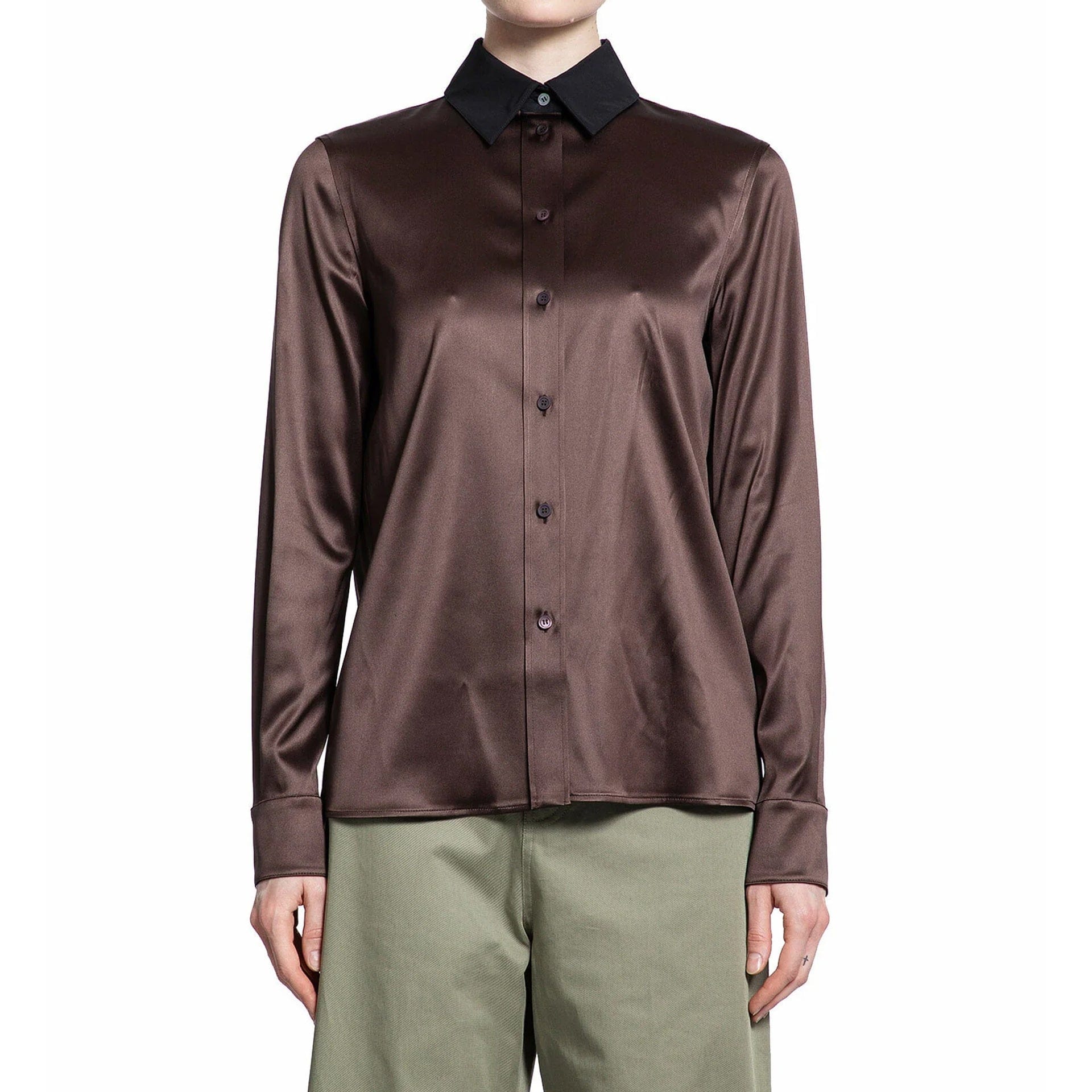 Loewe Silk Long Sleeve Button Shirt