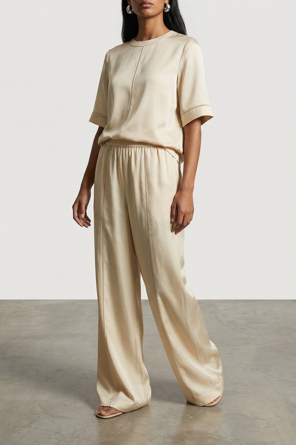 Loulou De Saison Havana Silk Twill Top - alternate view