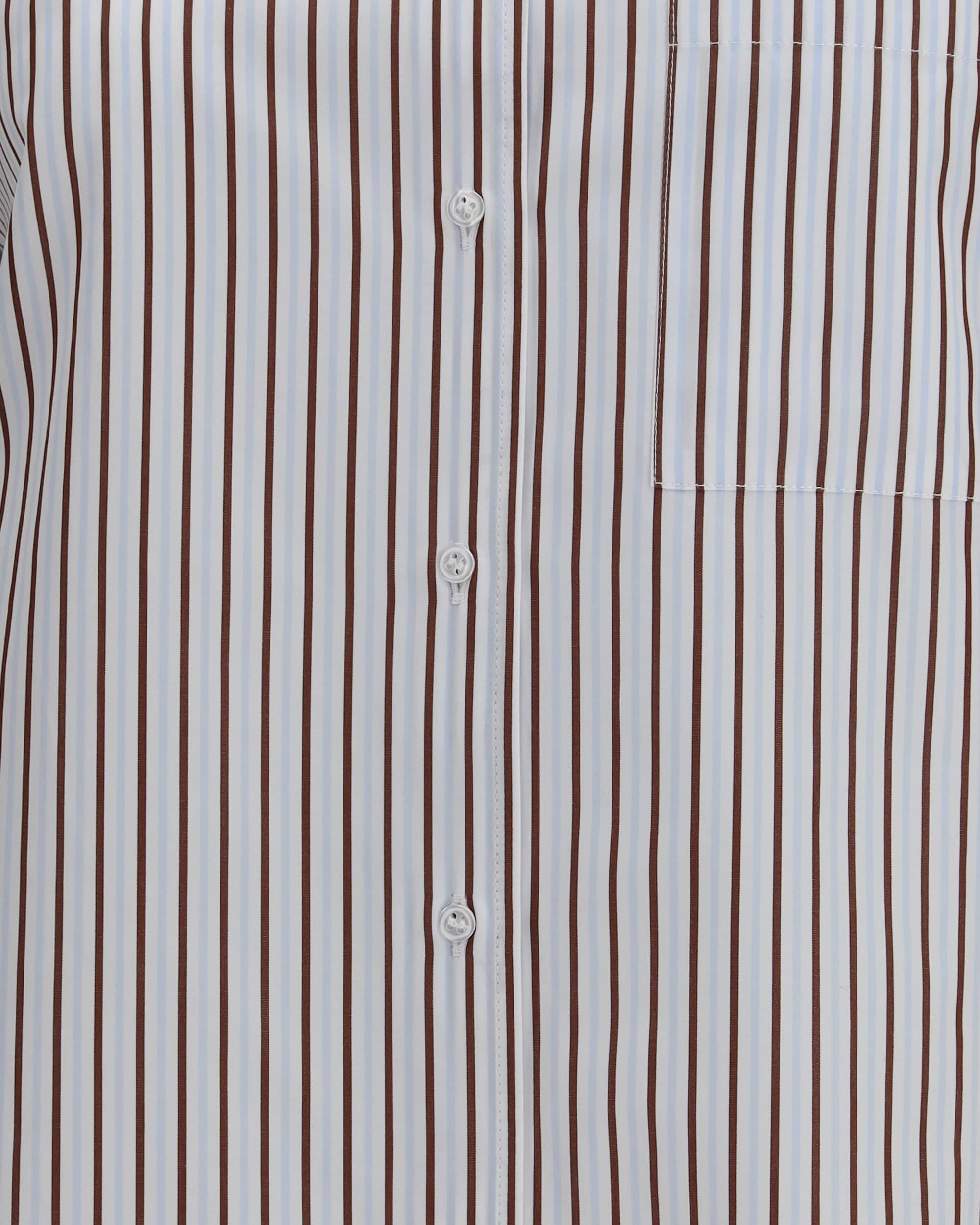 Loulou De Saison Maud Striped Cotton Poplin Shirt
