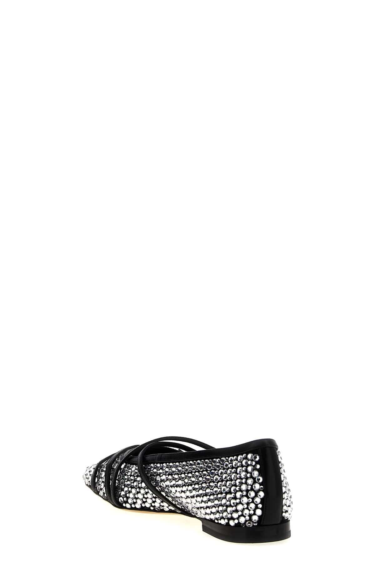 MACH & MACH MACH & MACH Crystal Net Ballet Flats