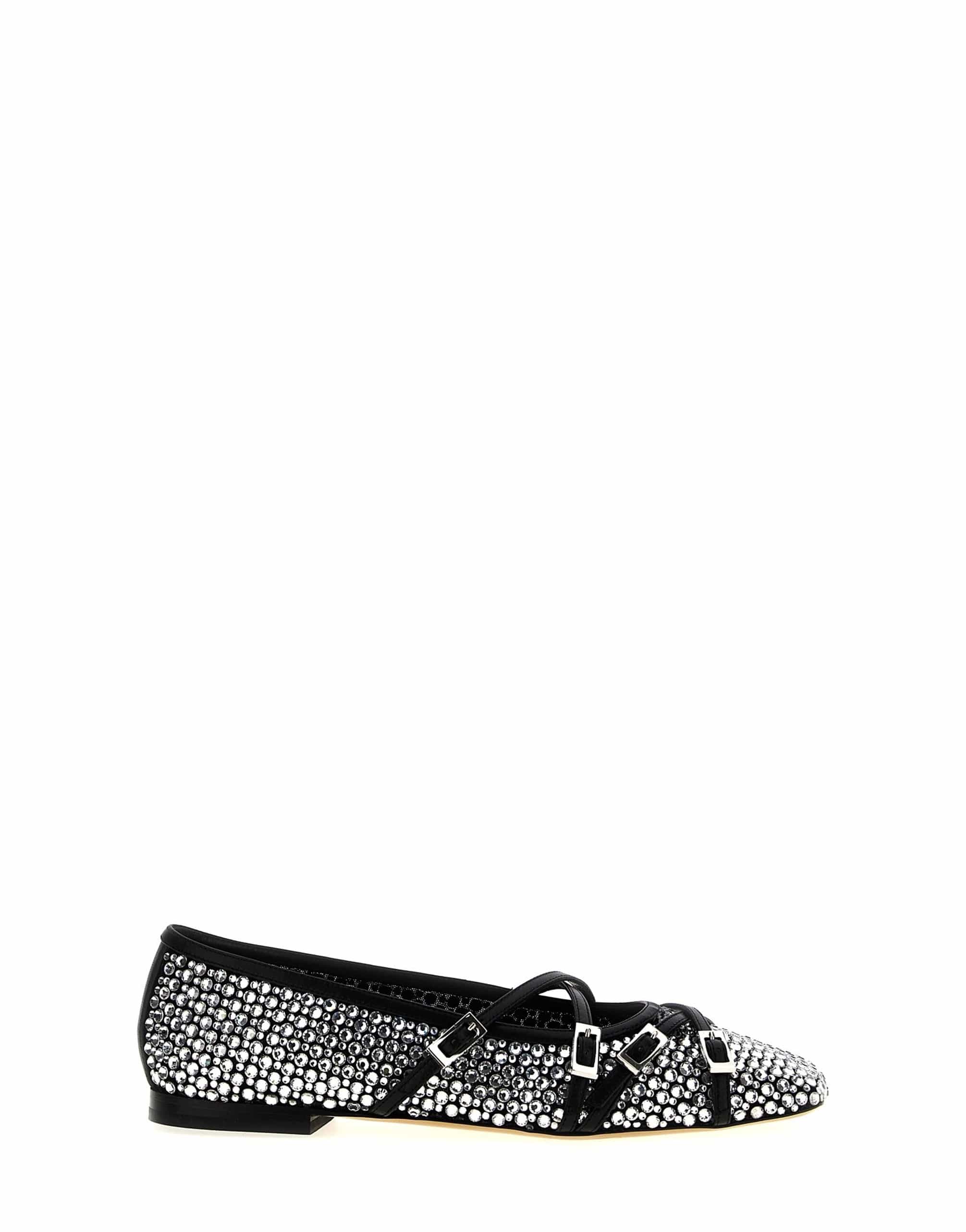 MACH & MACH MACH & MACH Crystal Net Ballet Flats