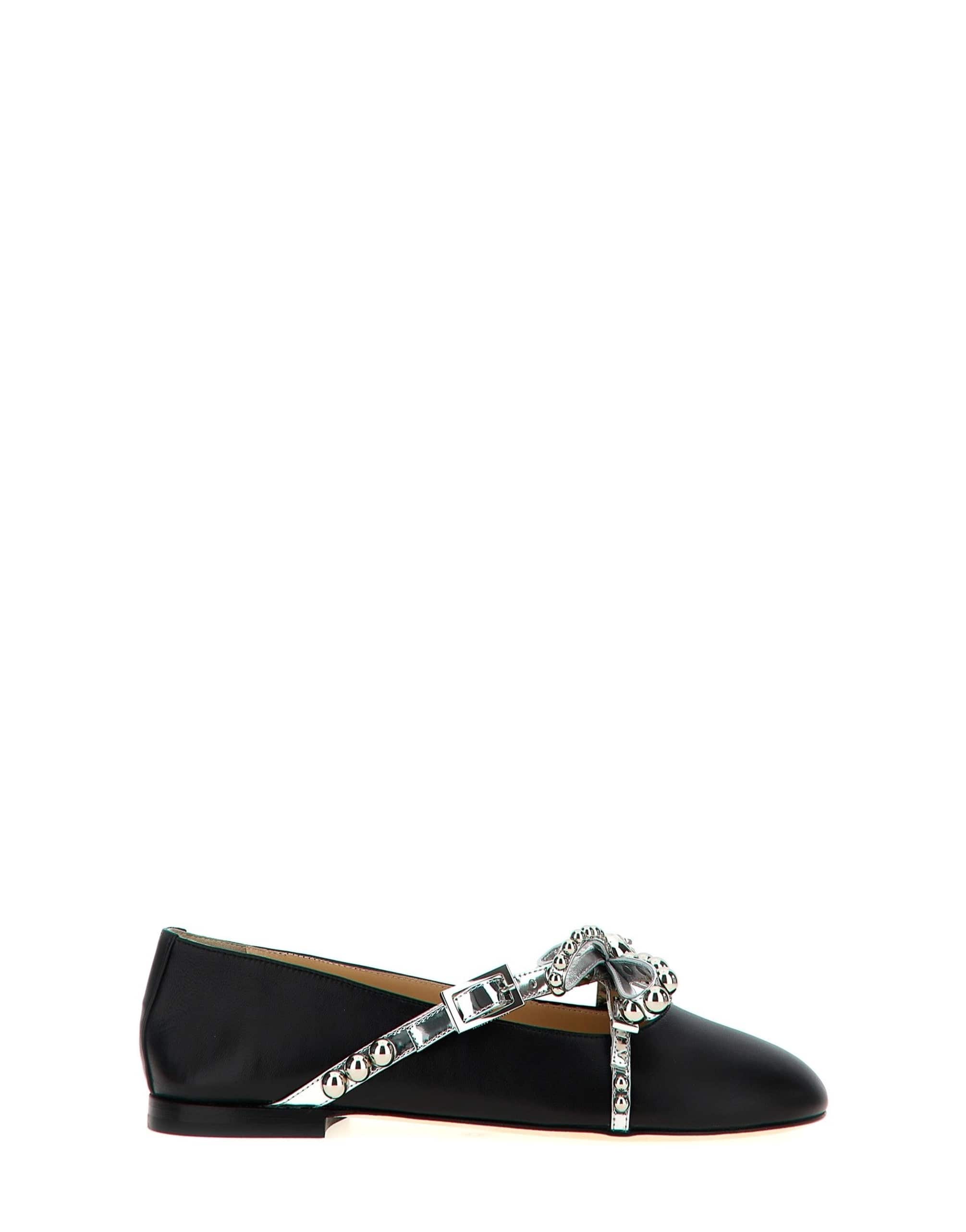 MACH & MACH MACH & MACH Crystal Studs Ballet Flats