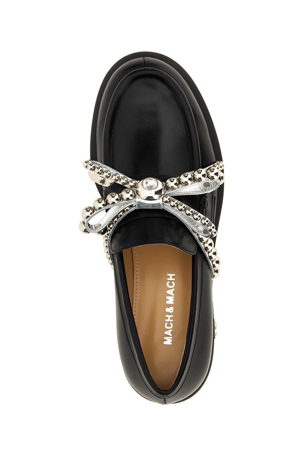 MACH & MACH MACH & MACH Crystal Studs Loafers