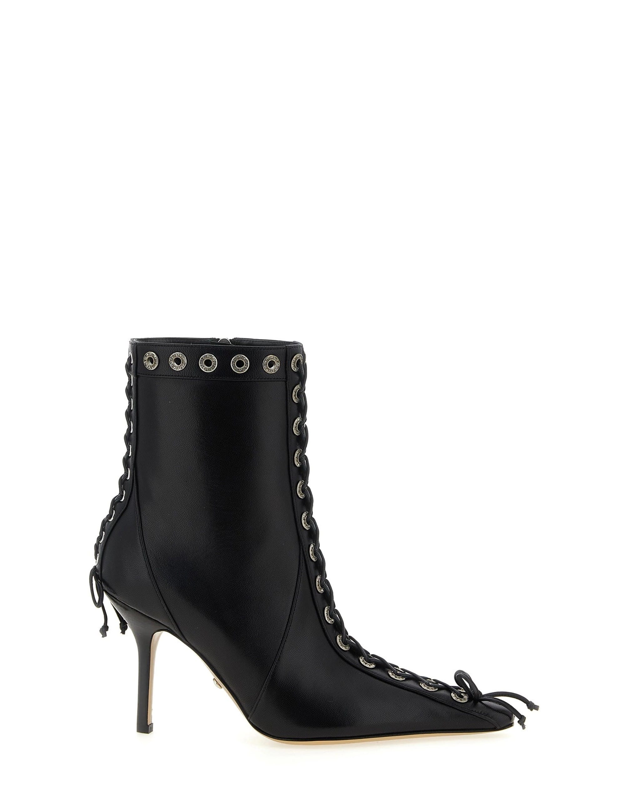 MACH & MACH MACH & MACH Crystalized Corset Ankle Boots