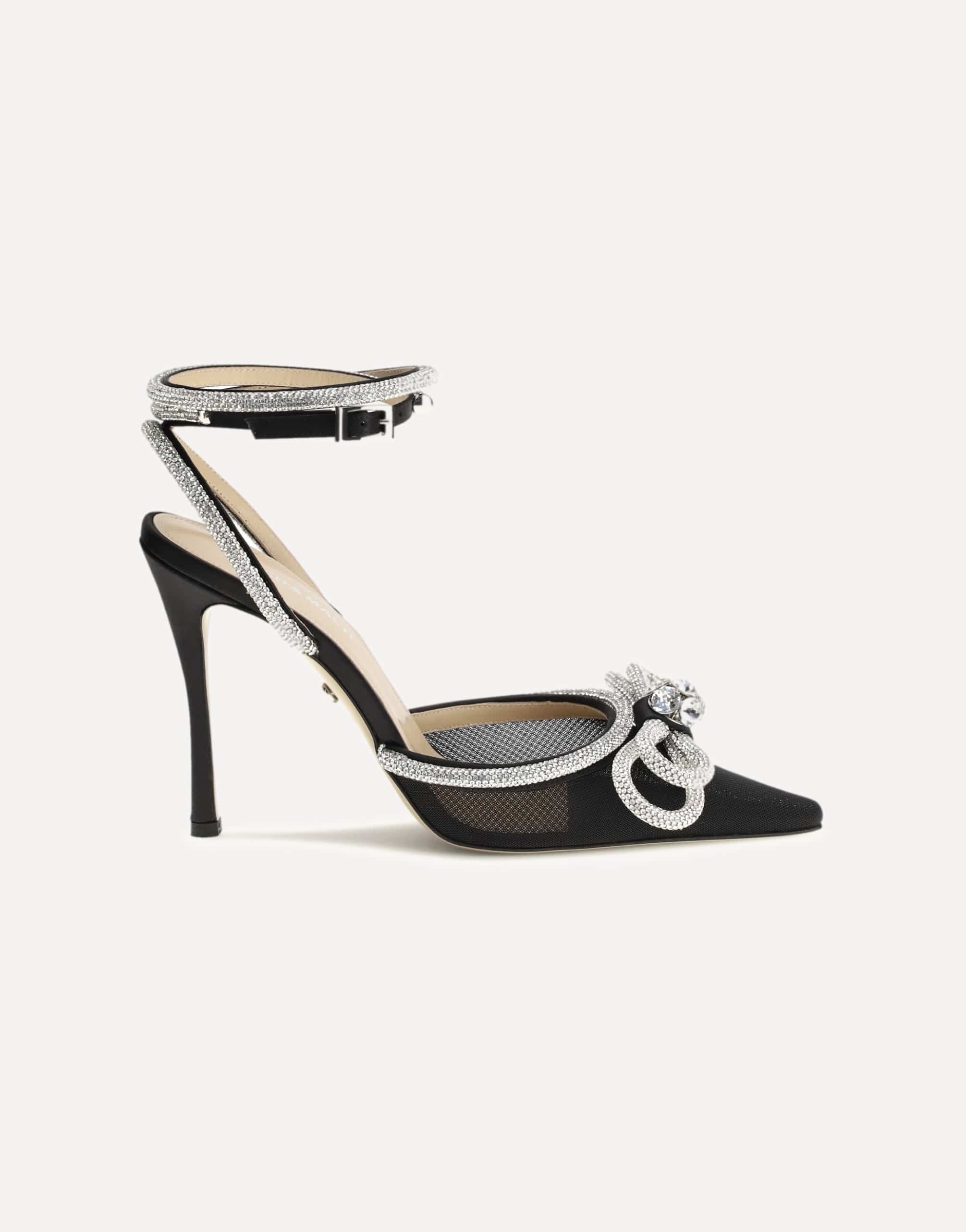 MACH & MACH Double Bow Satin Pumps
