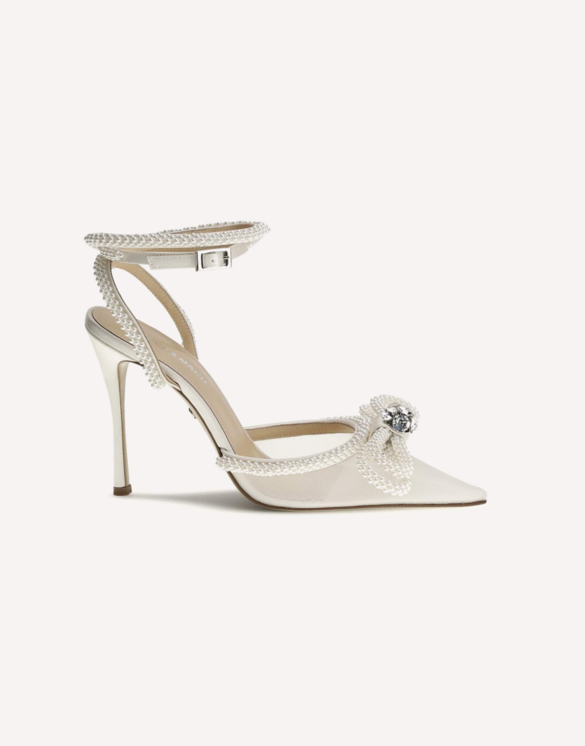 MACH & MACH Double Bow Satin Pumps