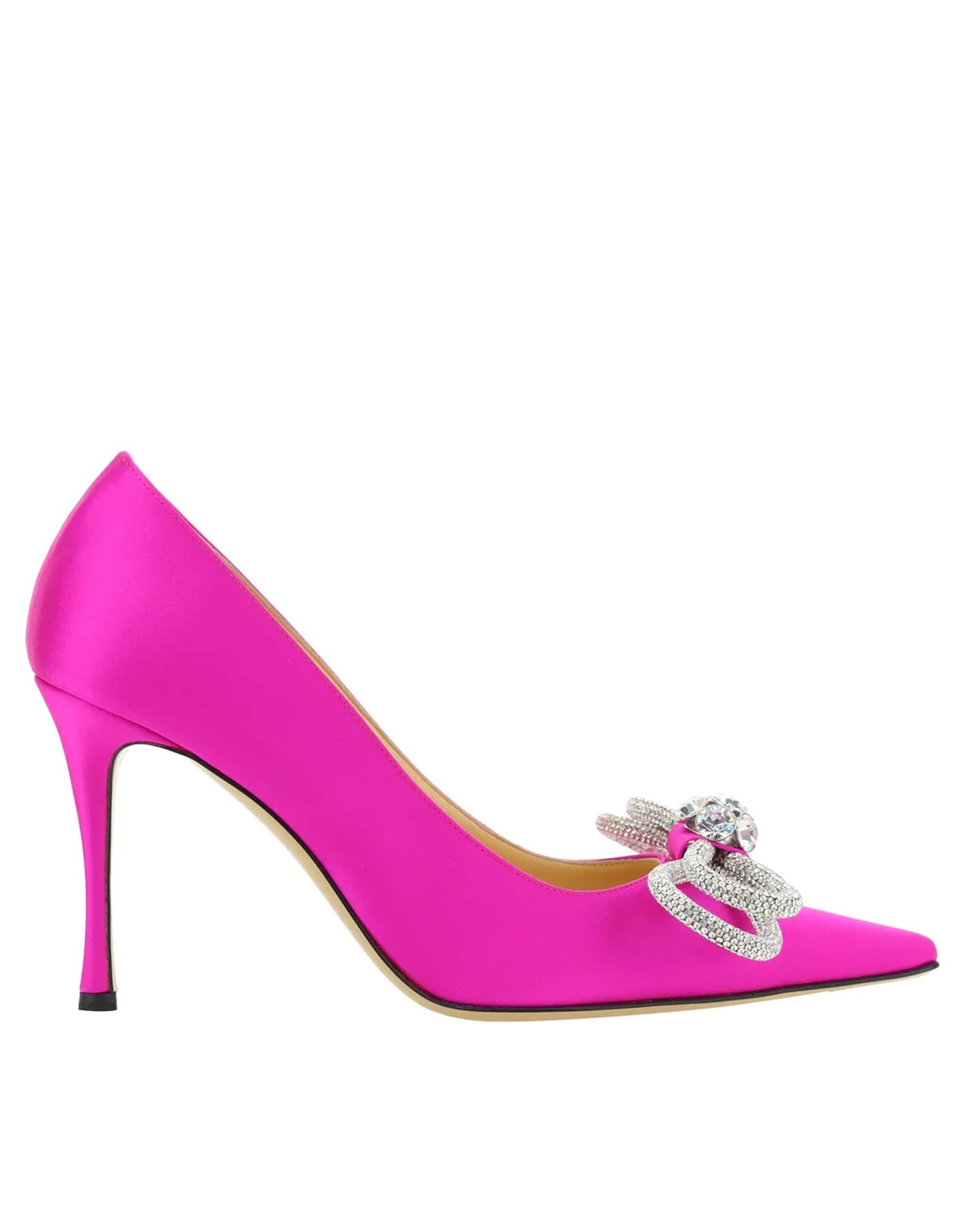 MACH & MACH Double Bow Satin Pumps