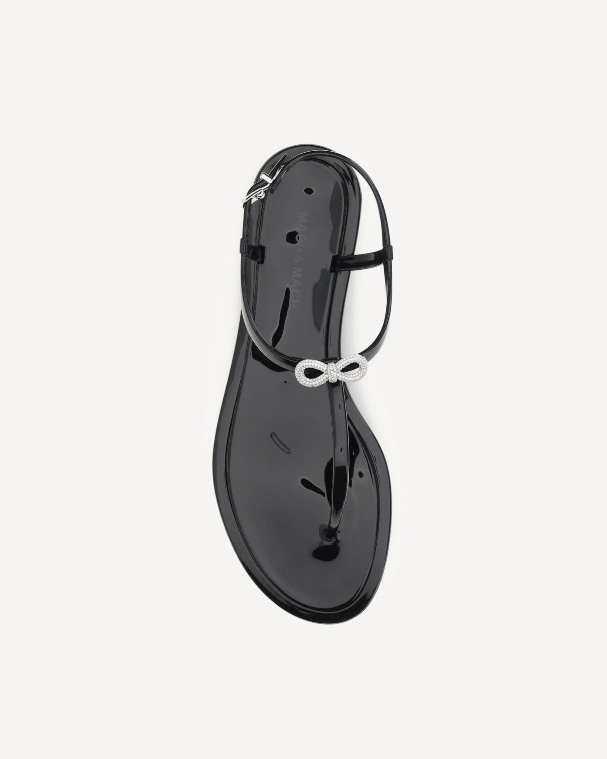 MACH & MACH MACH & MACH Double Bow Thong Sandals