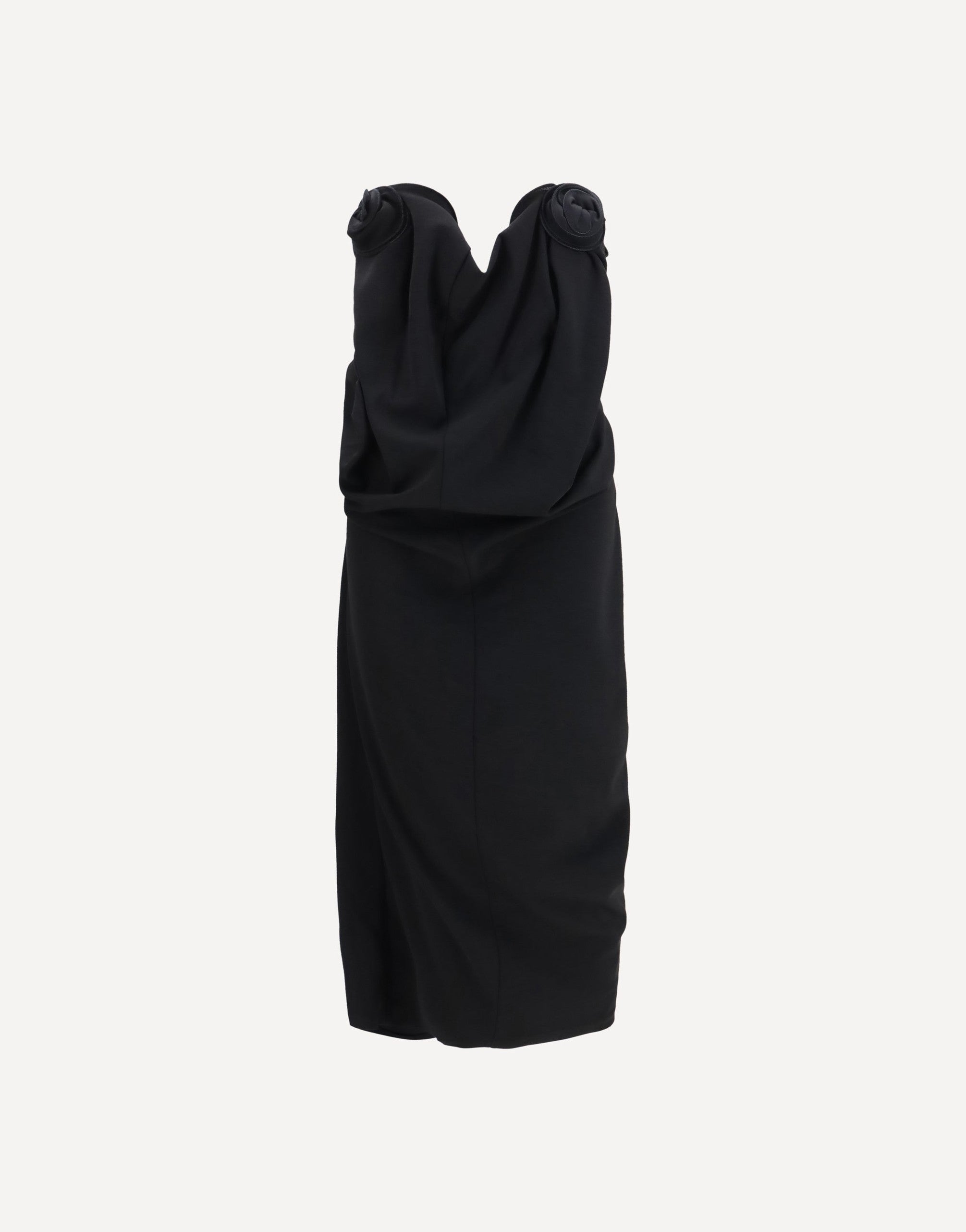 Magda Butrym Draped Dress With Floral Details