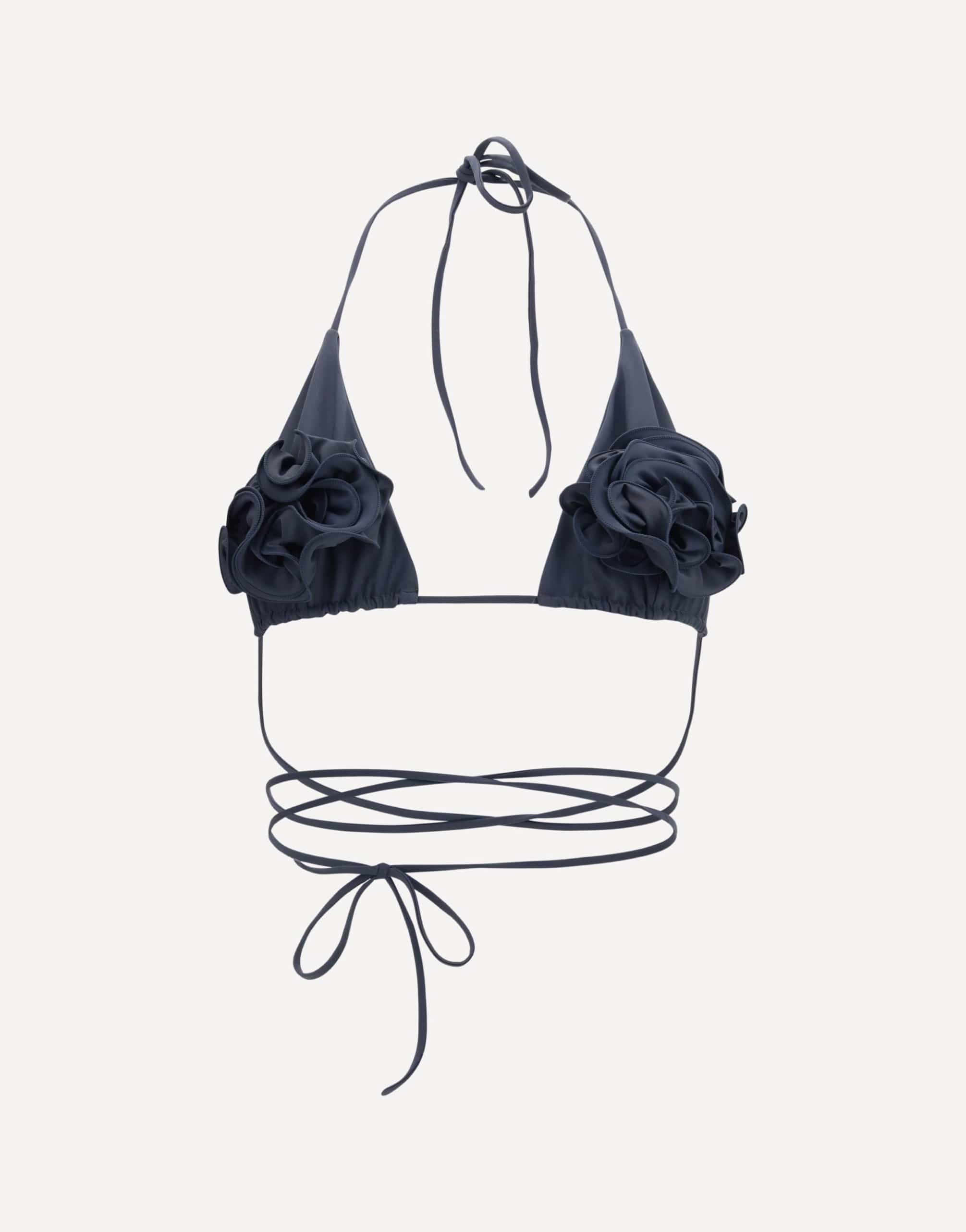 Magda Butrym Floral Strappy Triangle Bikini Top