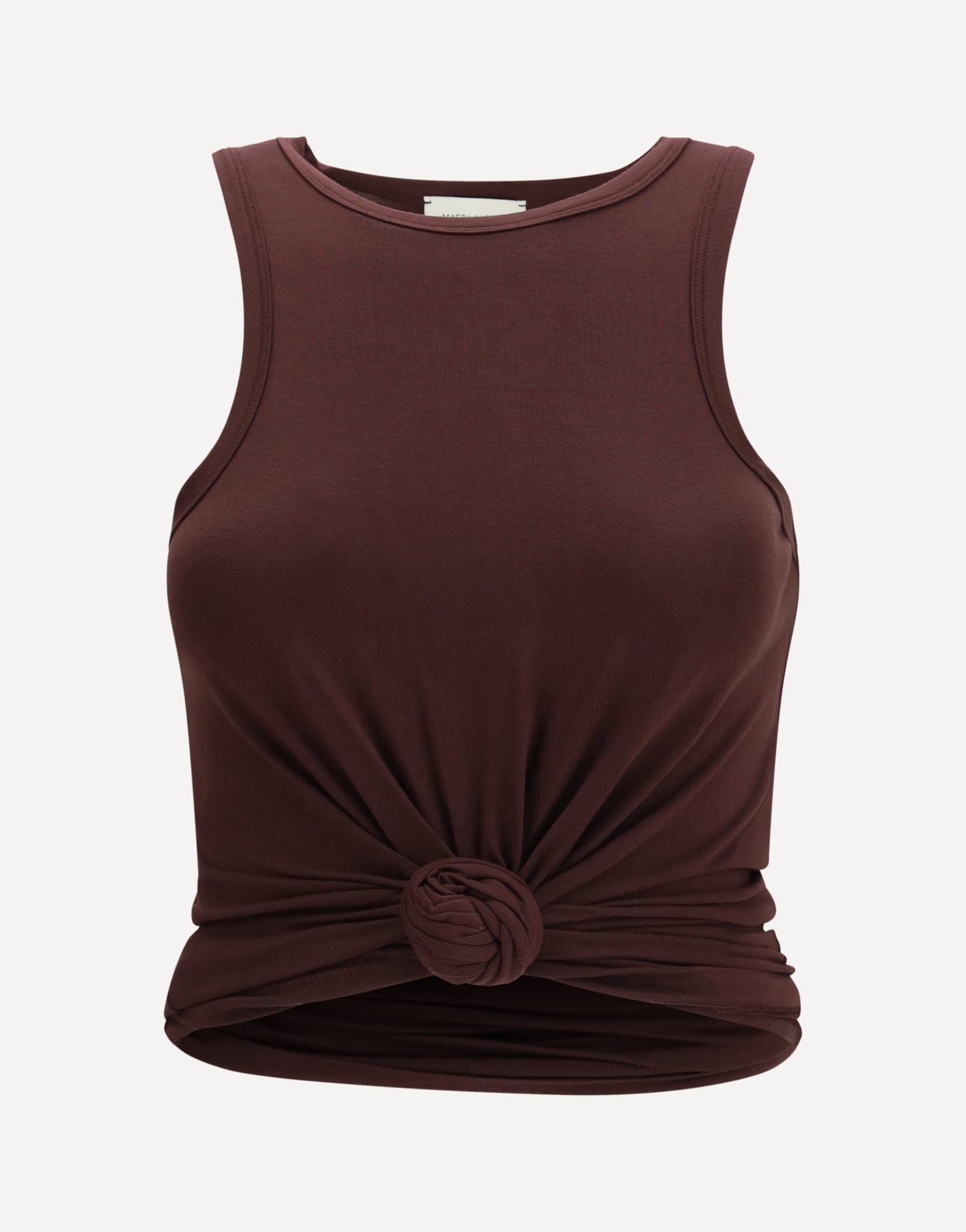 Magda Butrym Knotted Cotton Tank Top