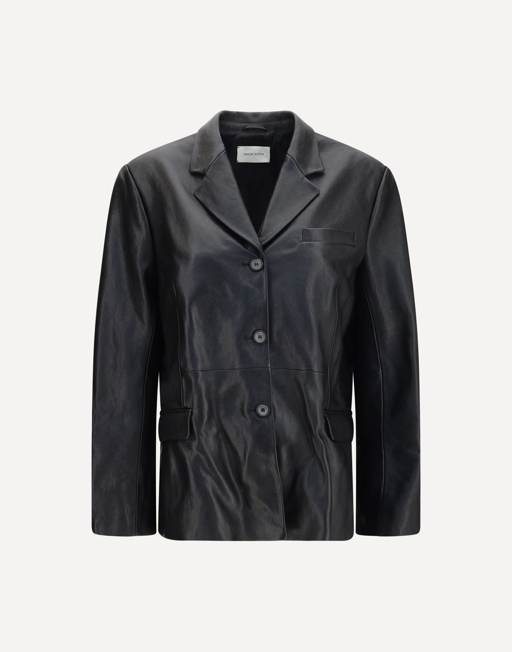Magda Butrym Leather Blazer Jacket