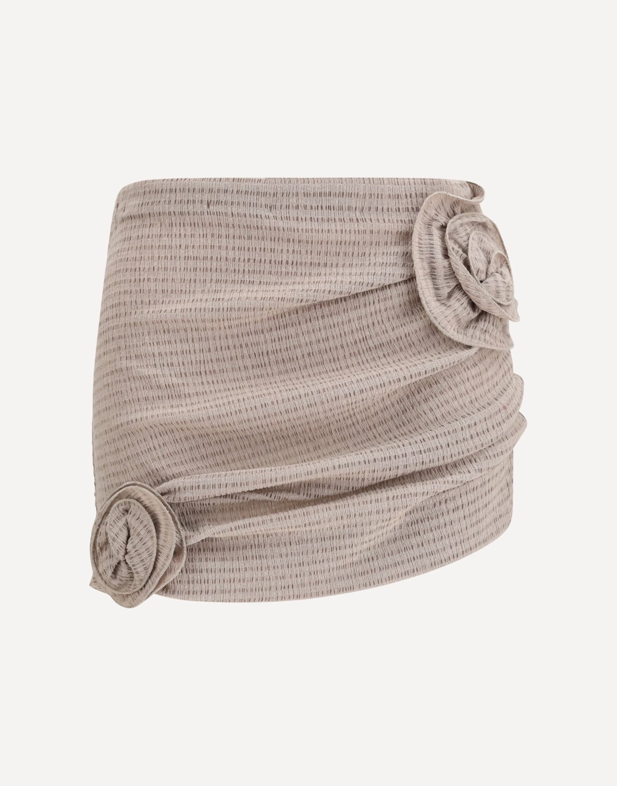 Magda Butrym Mini Skirt With Floral Appliqués