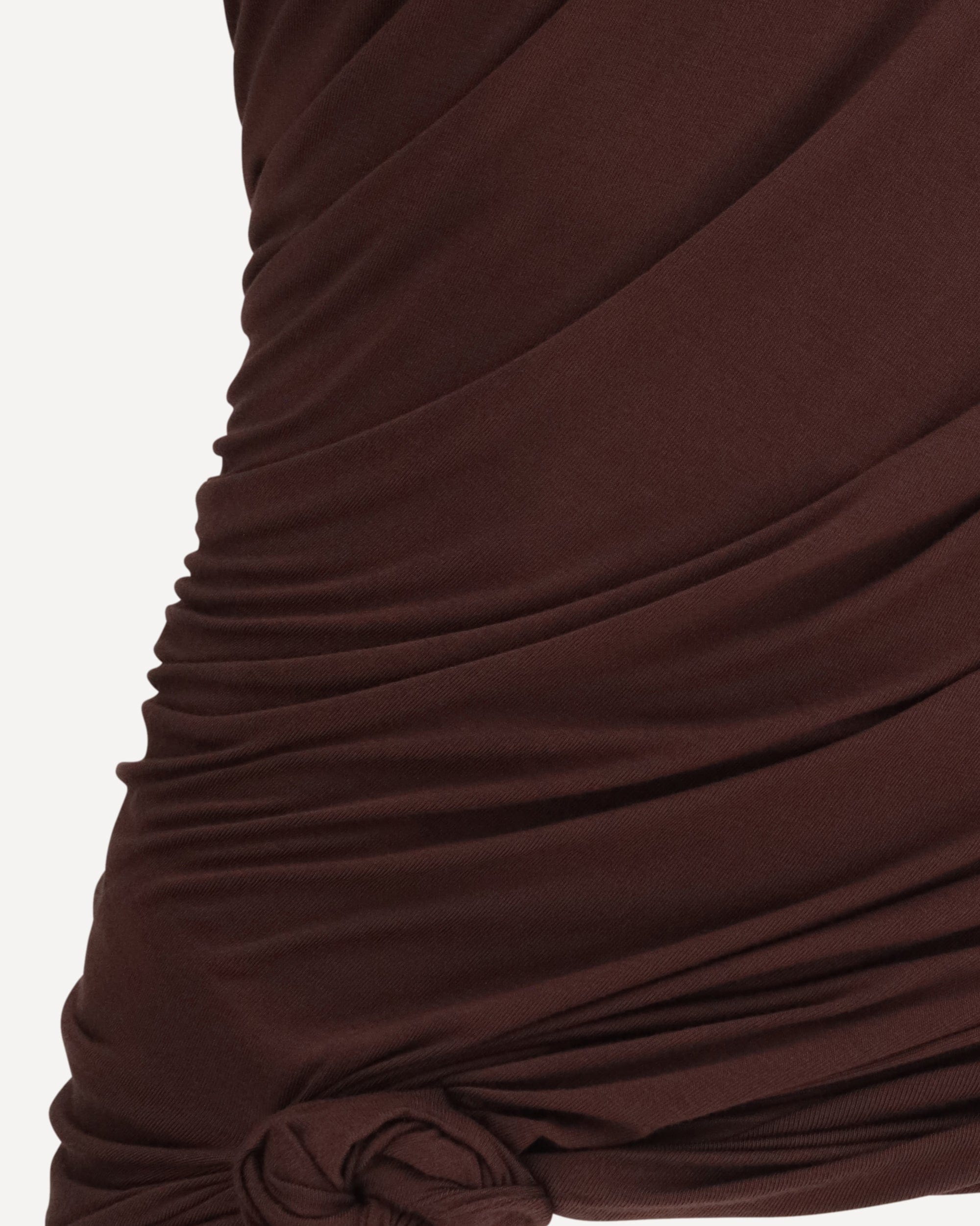 Magda Butrym Side-Knot Draped T-Shirt