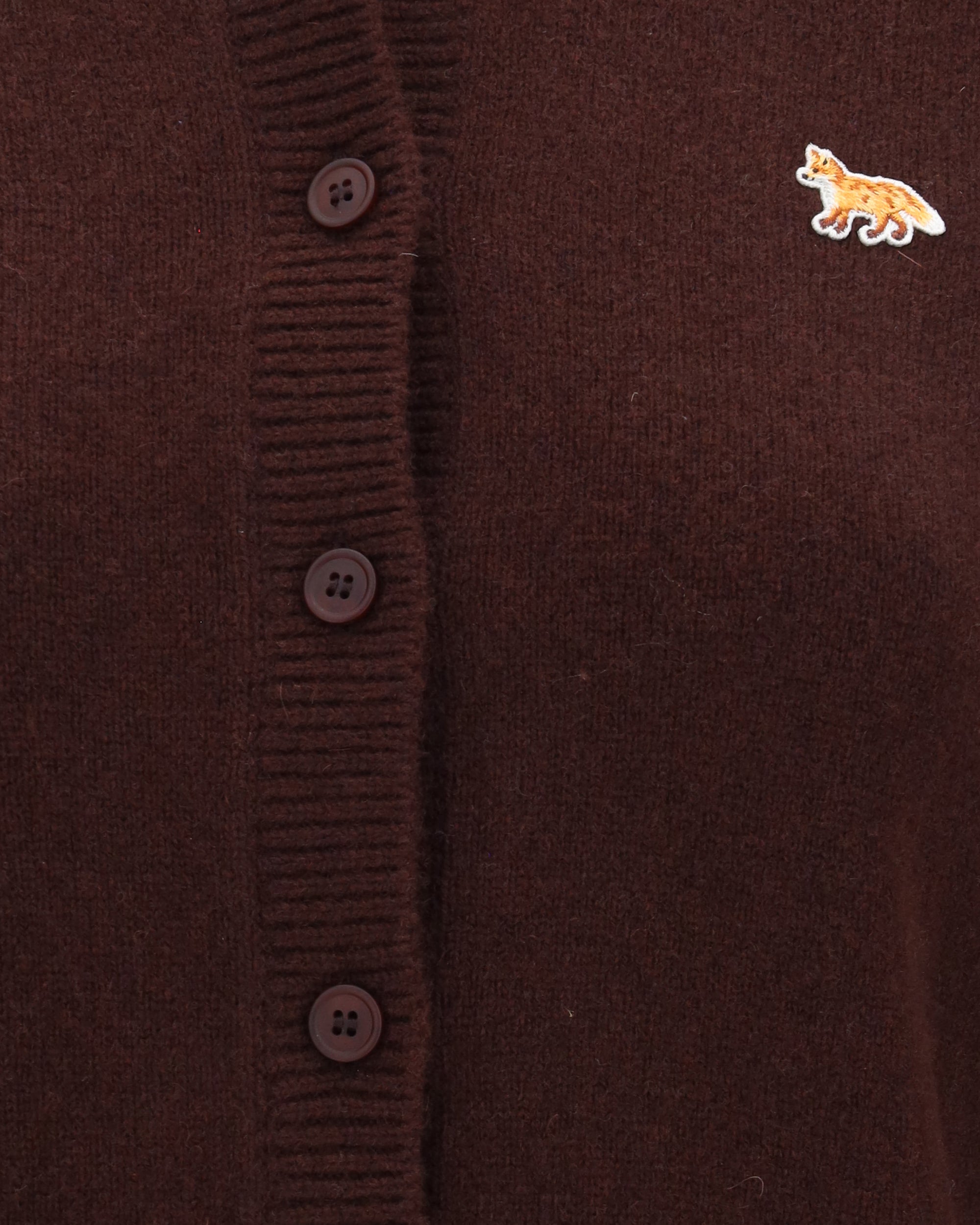 Maison Kitsuné كارديغان من صوف الحملان بشعار الثعلب الصغير
