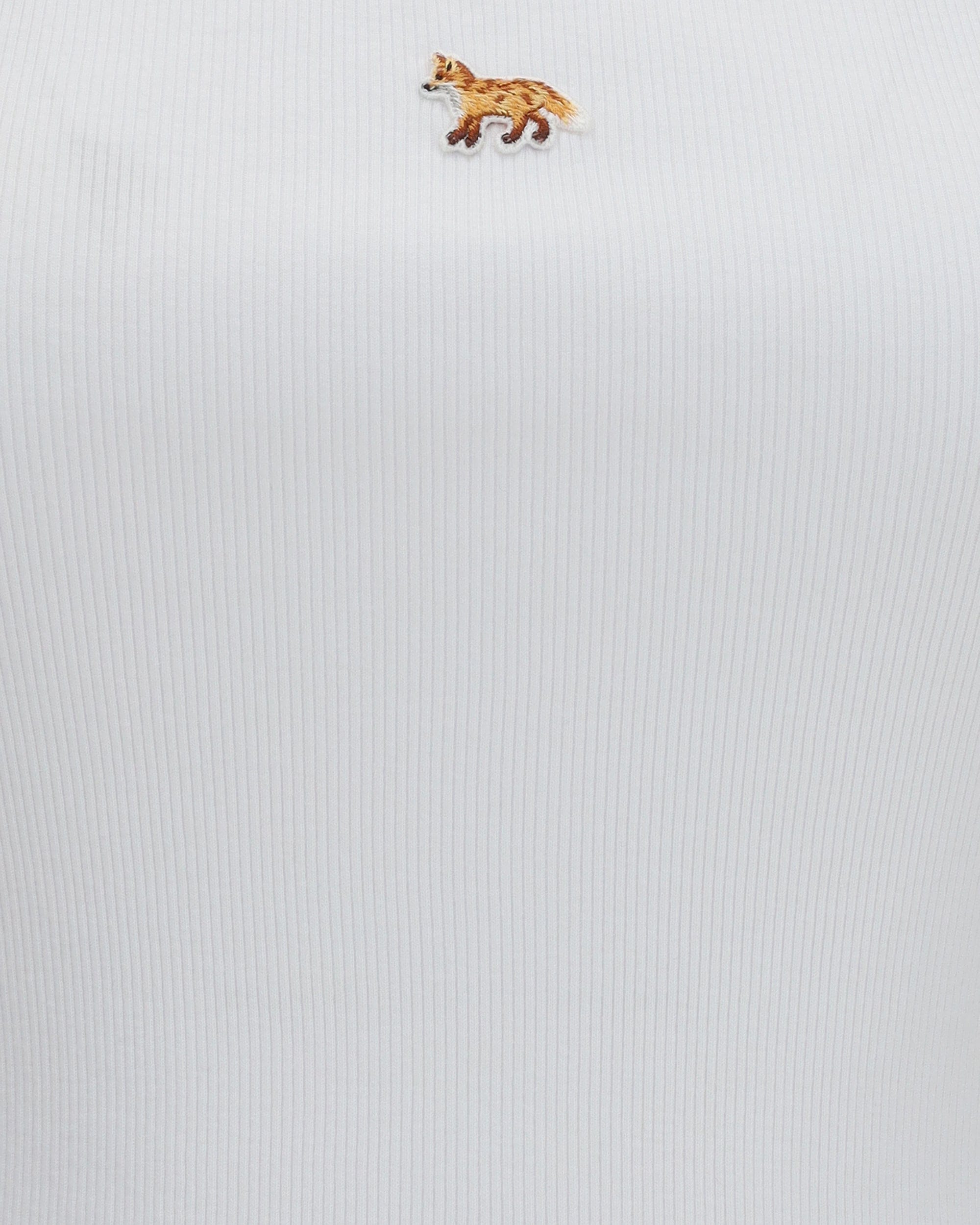Maison Kitsuné Baby Fox Ribbed Cotton Tank Top
