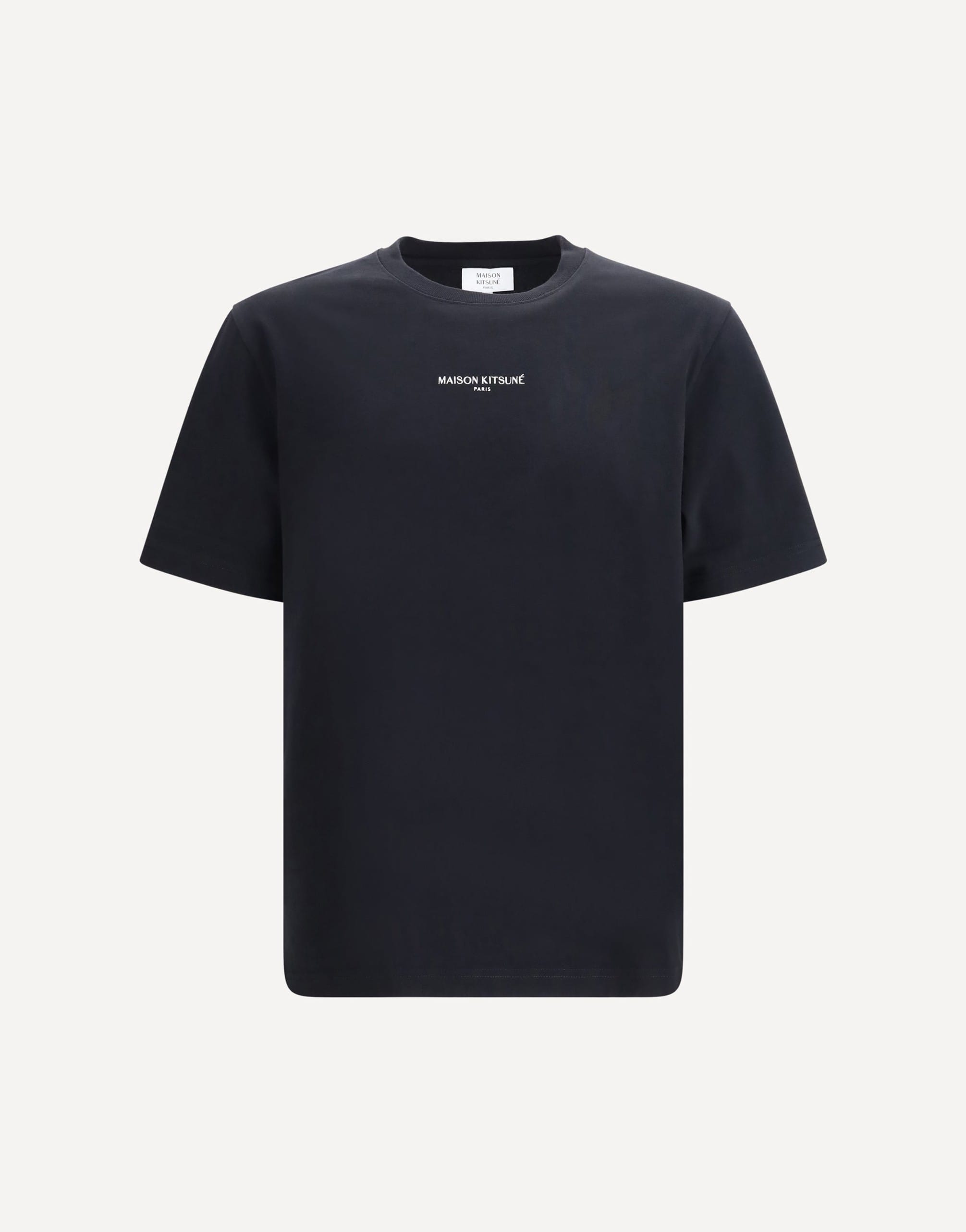 Maison Kitsuné Cotton T-Shirt With Front Logo