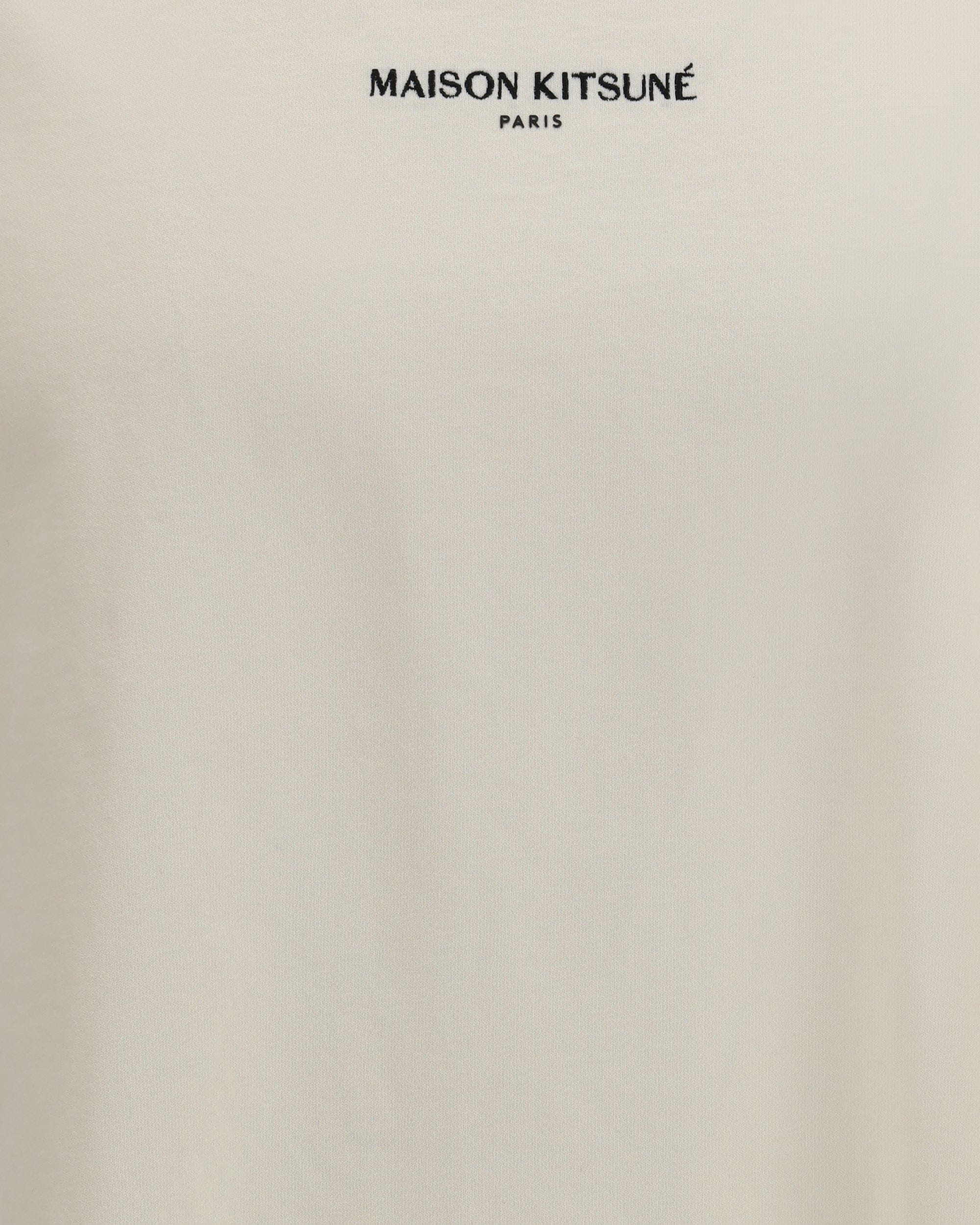 Maison Kitsuné Cotton T-Shirt With Front Logo