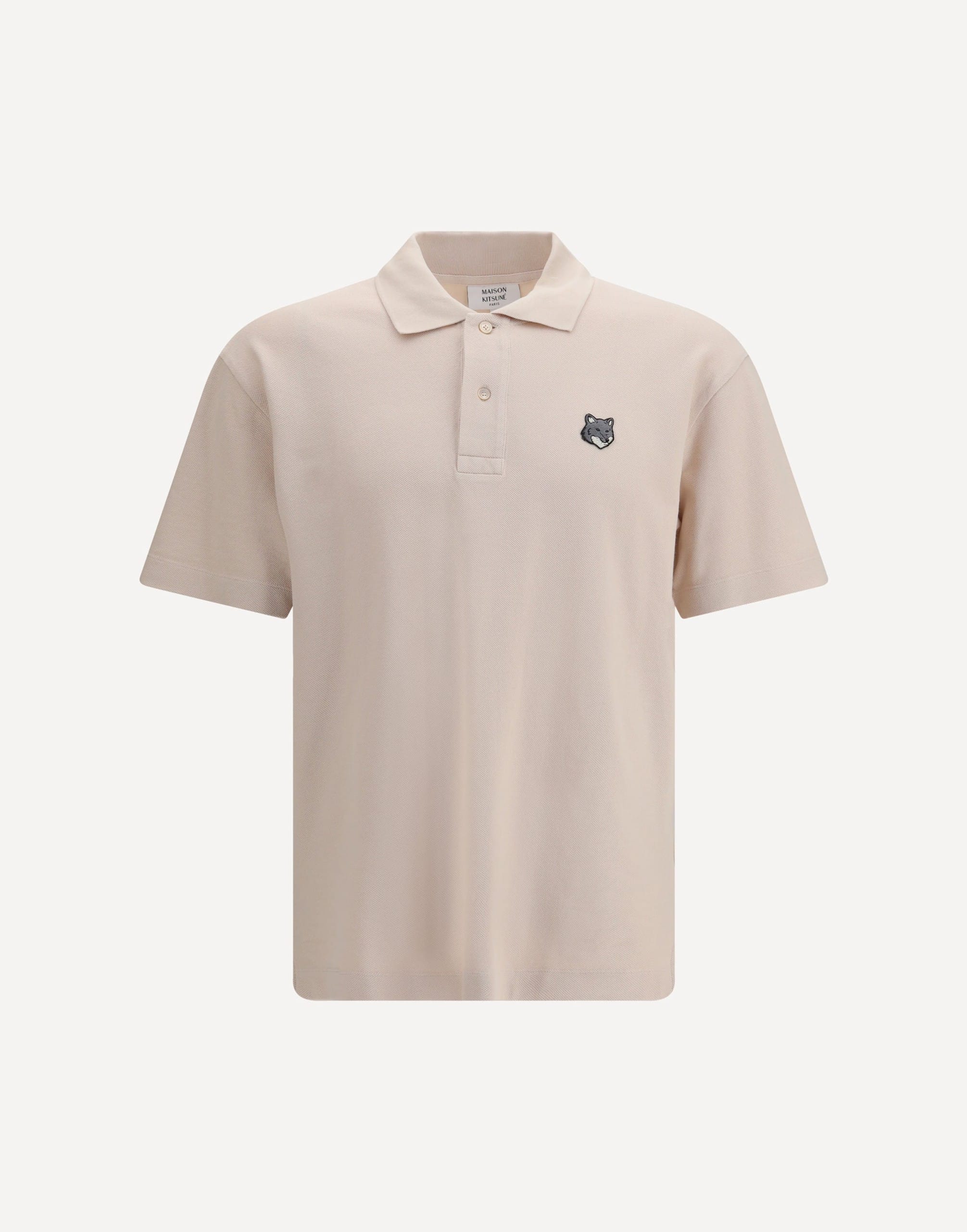 Maison Kitsuné Fox Head Comfort Polo In Cotton Piqué