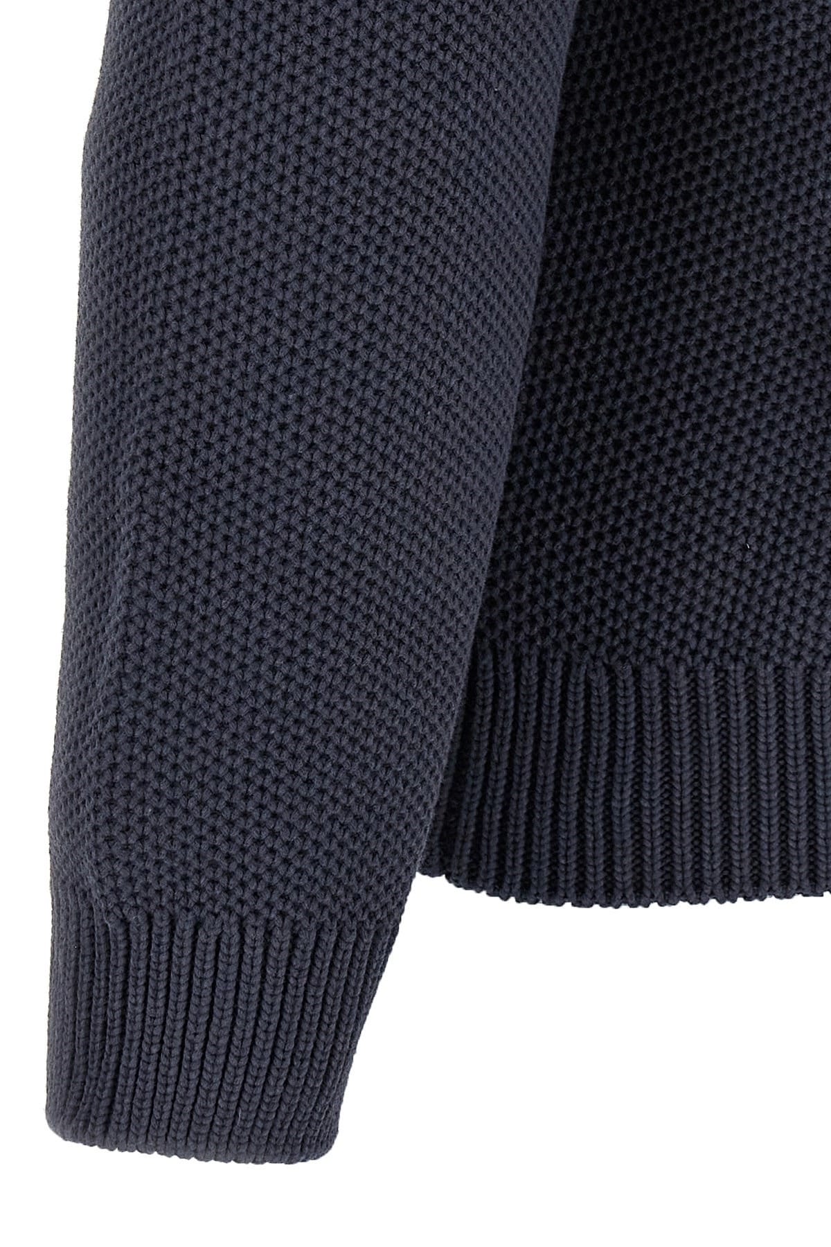 Maison Kitsuné Maison Kitsuné Varsity Textured Cotton Sweater