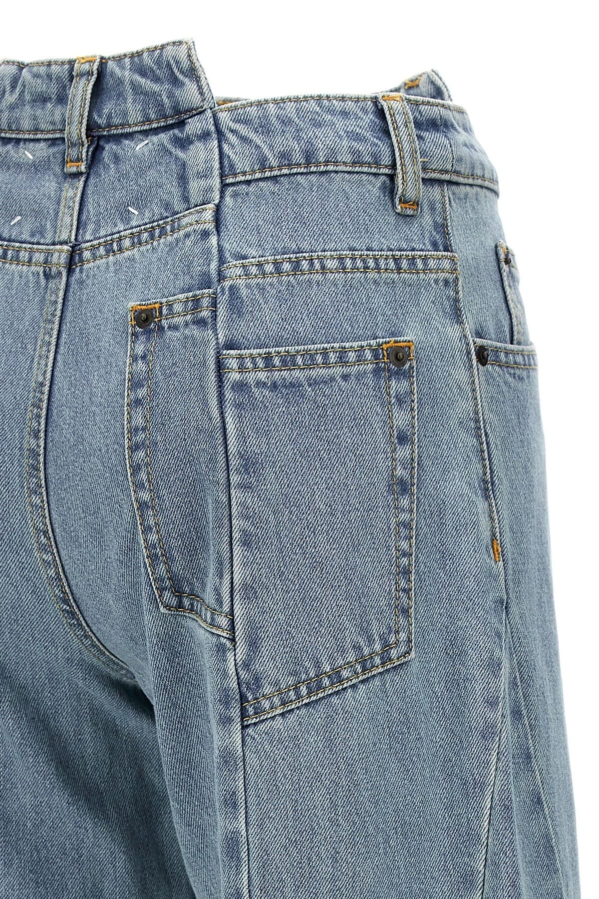 Maison Margiela Maison Margiela Asymmetrical Waist Wide-Leg Jeans