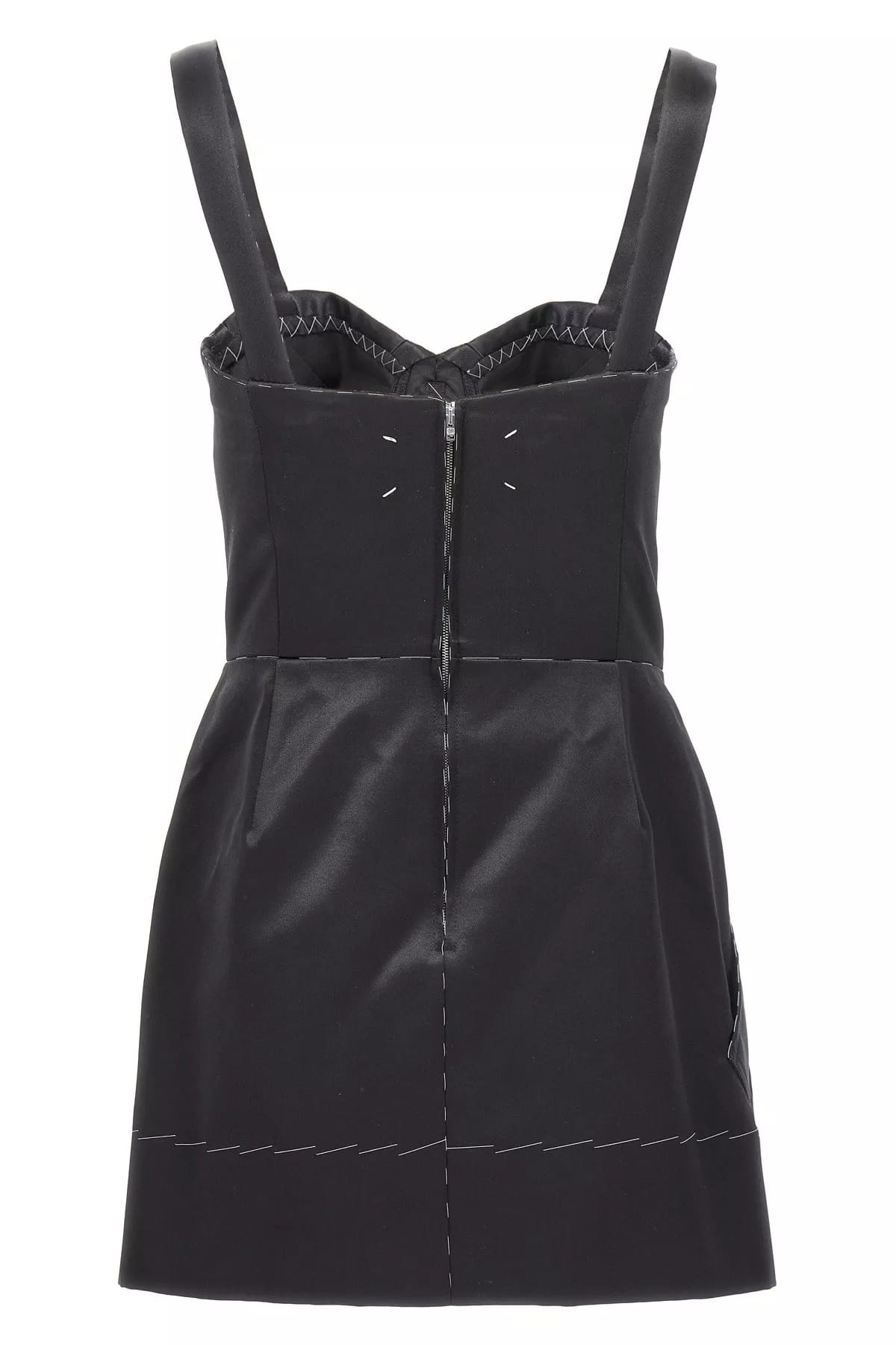 Maison Margiela Maison Margiela Contrast Stitching Corset Dress