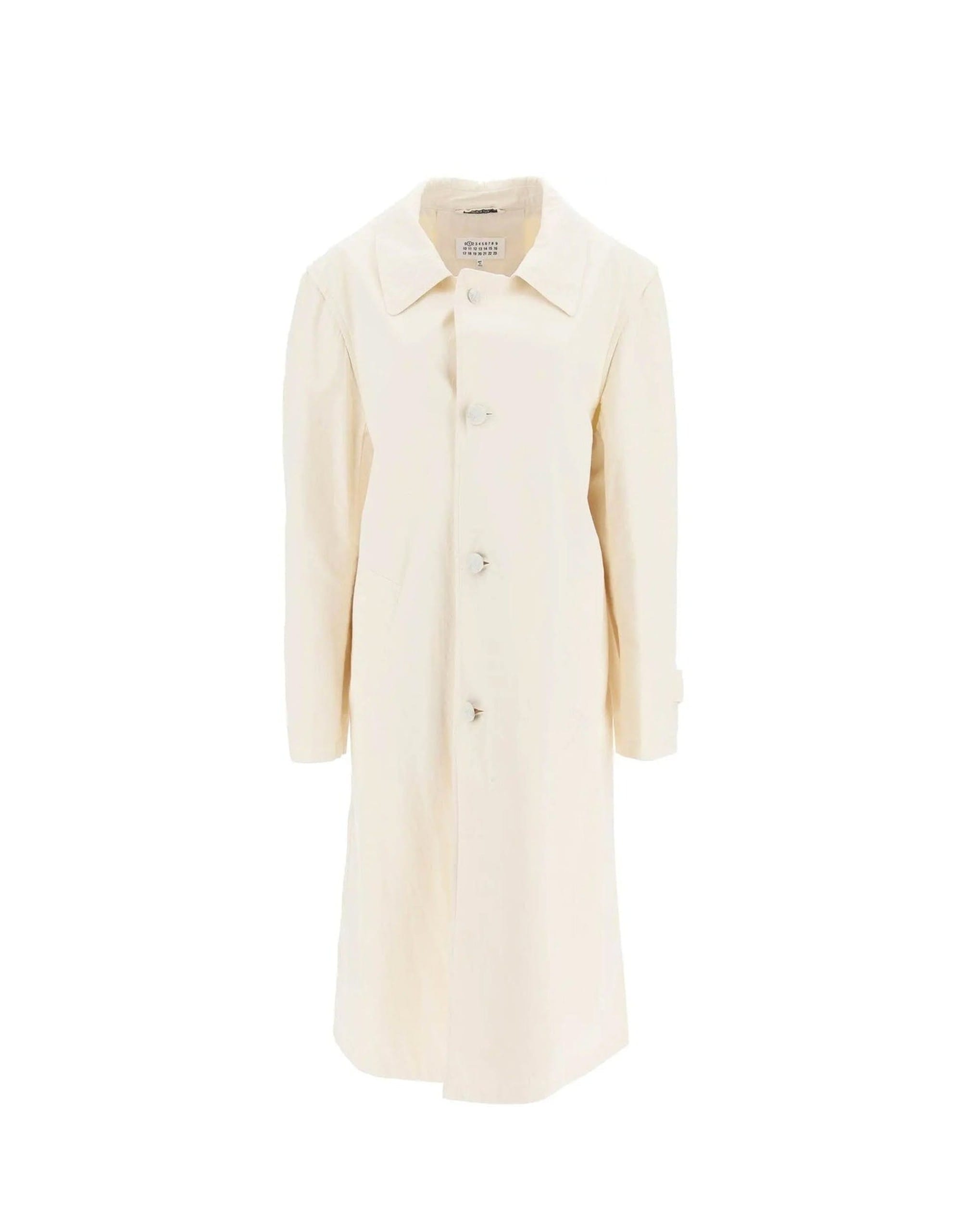 Maison Margiela Cotton Long-Sleeve Coat With Buttons