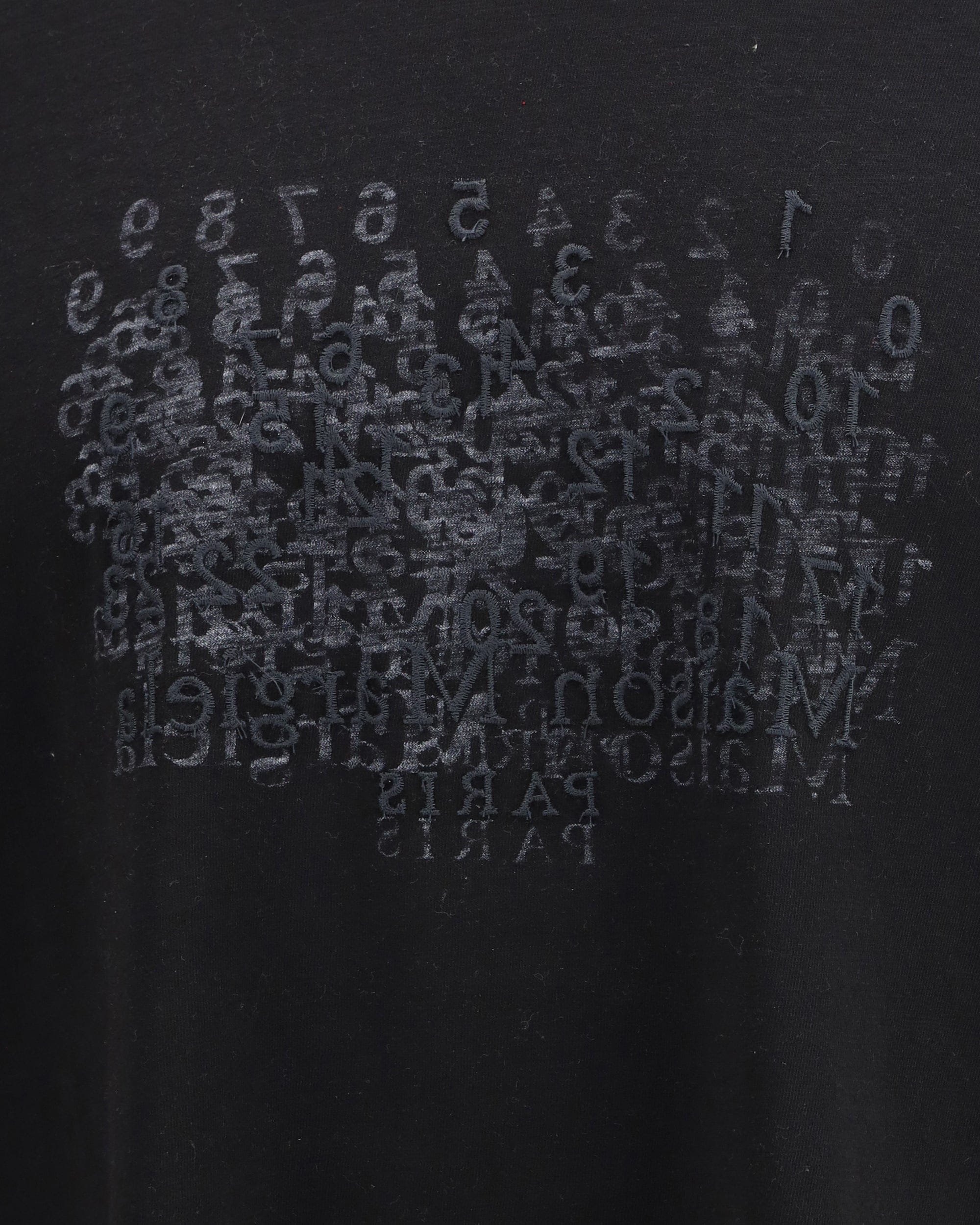Maison Margiela Cotton T-Shirt With Tone-On-Tone Lettering Print