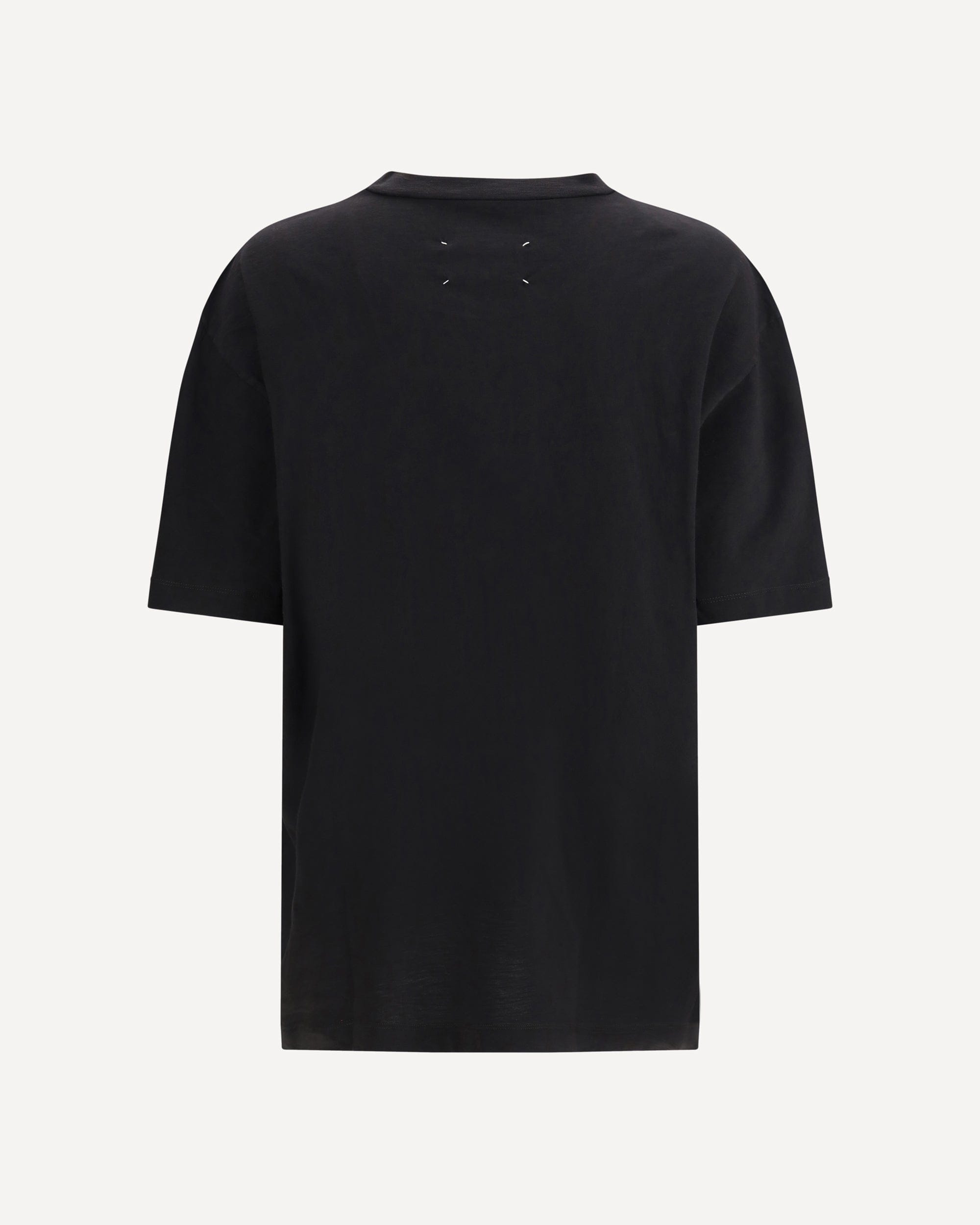 Maison Margiela Cotton T-Shirt With Tone-On-Tone Lettering Print