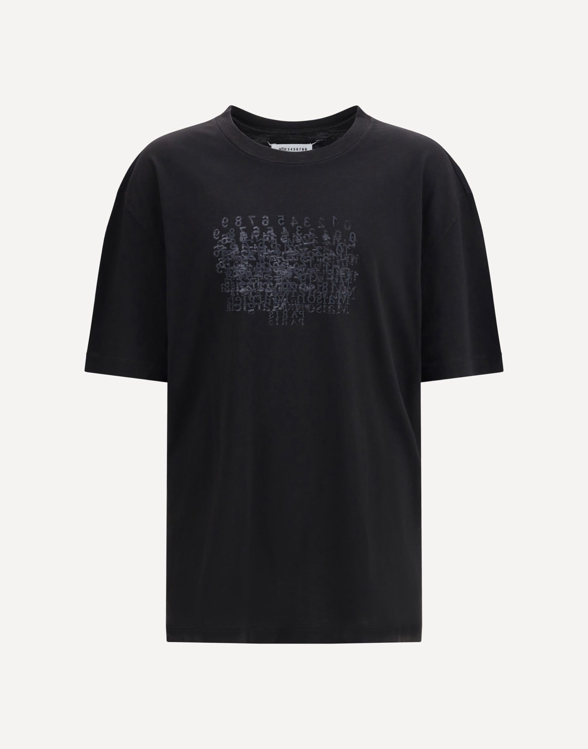 Maison Margiela Cotton T-Shirt With Tone-On-Tone Lettering Print