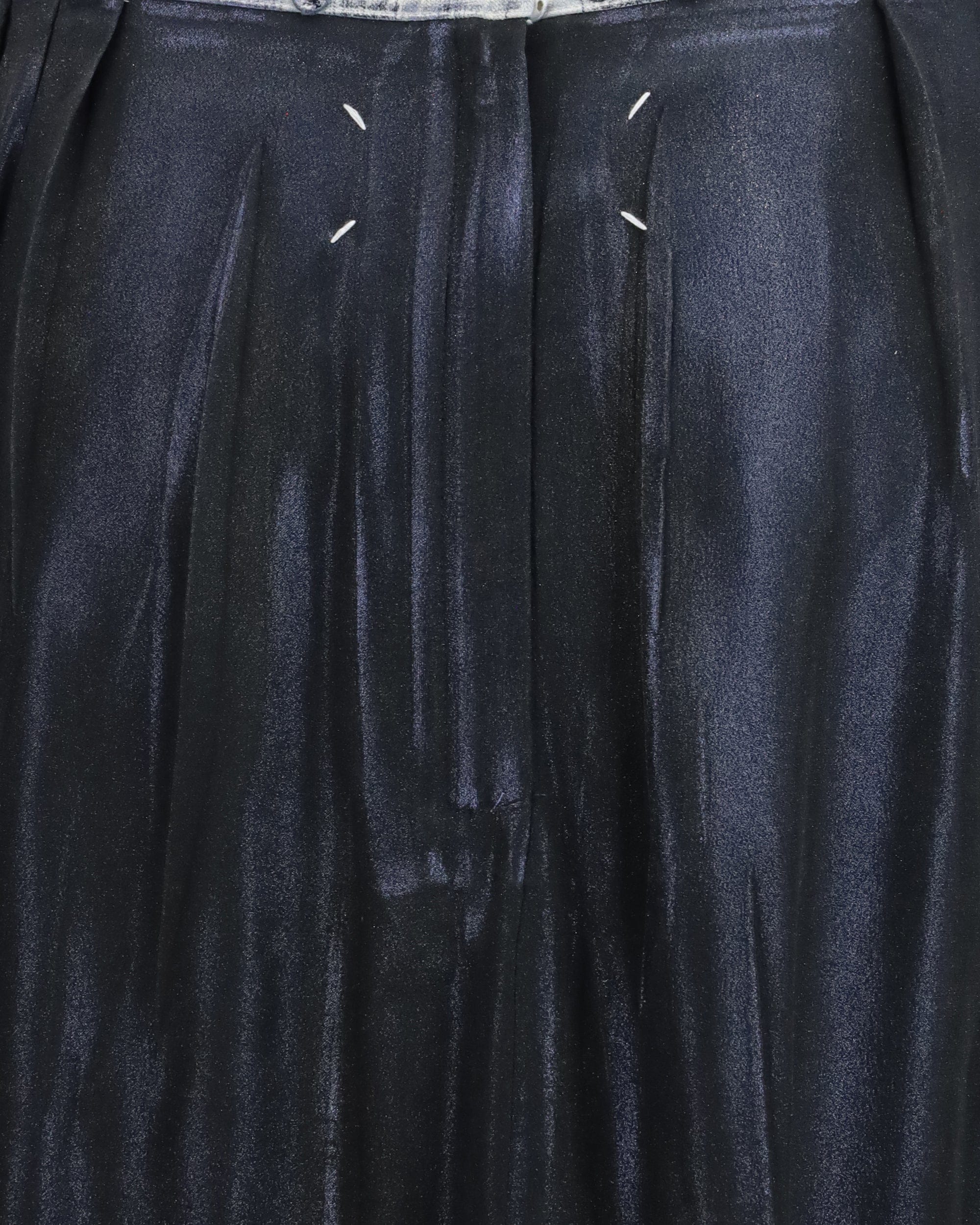Maison Margiela Foil-Treated Midi Skirt