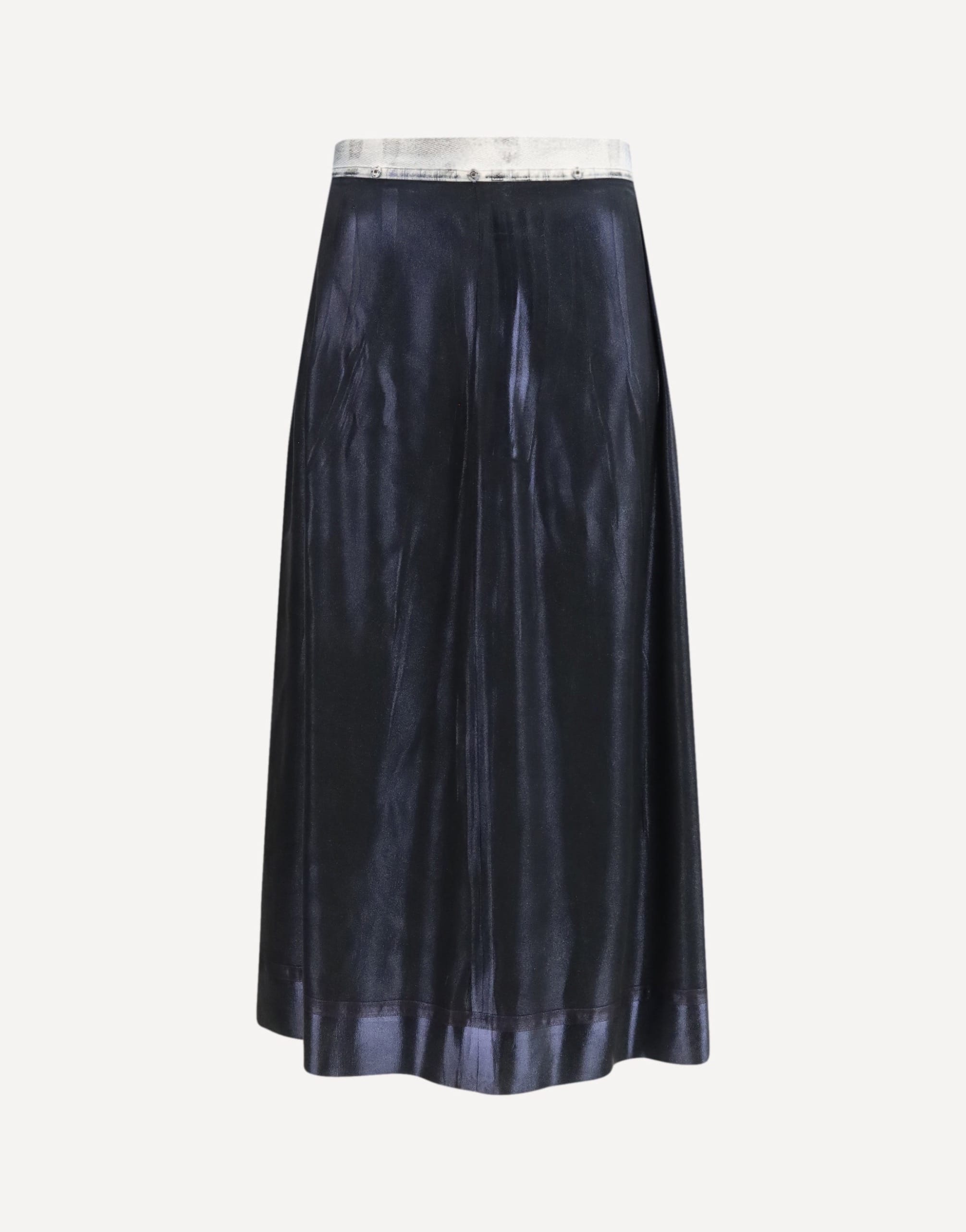 Maison Margiela Foil-Treated Midi Skirt