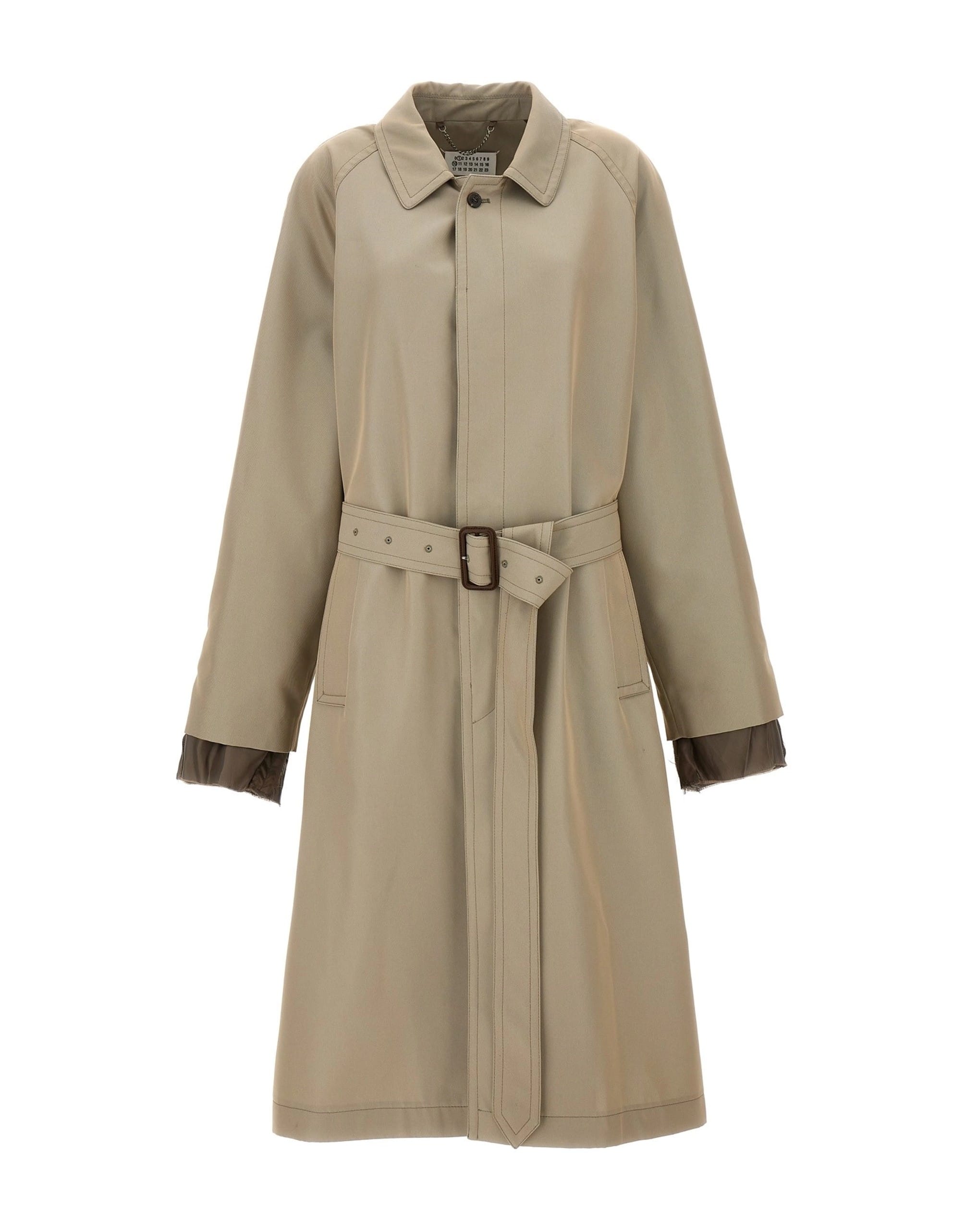 Maison Margiela Maison Margiela Long Single-Breasted Trench Coat