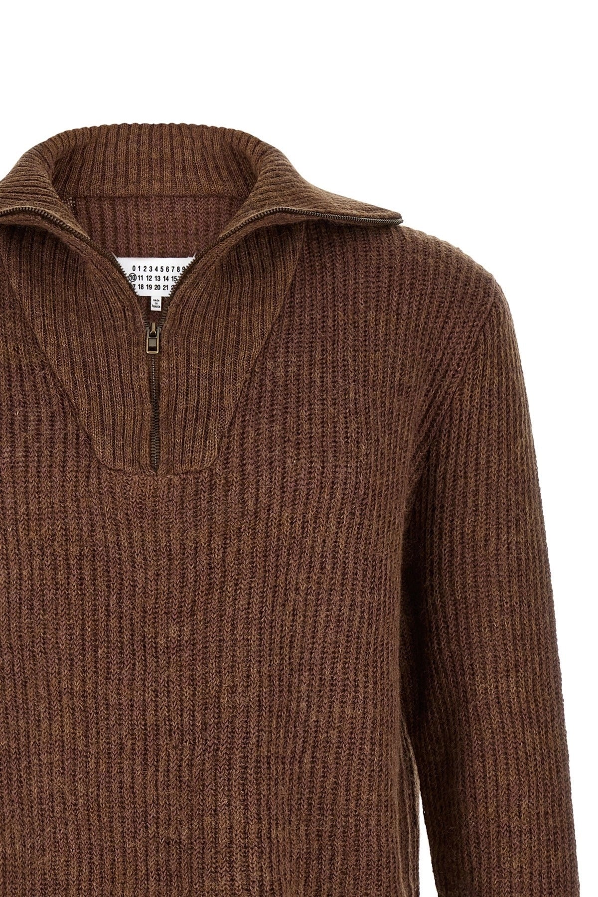 Maison Margiela Mending Half-Zip Sweater