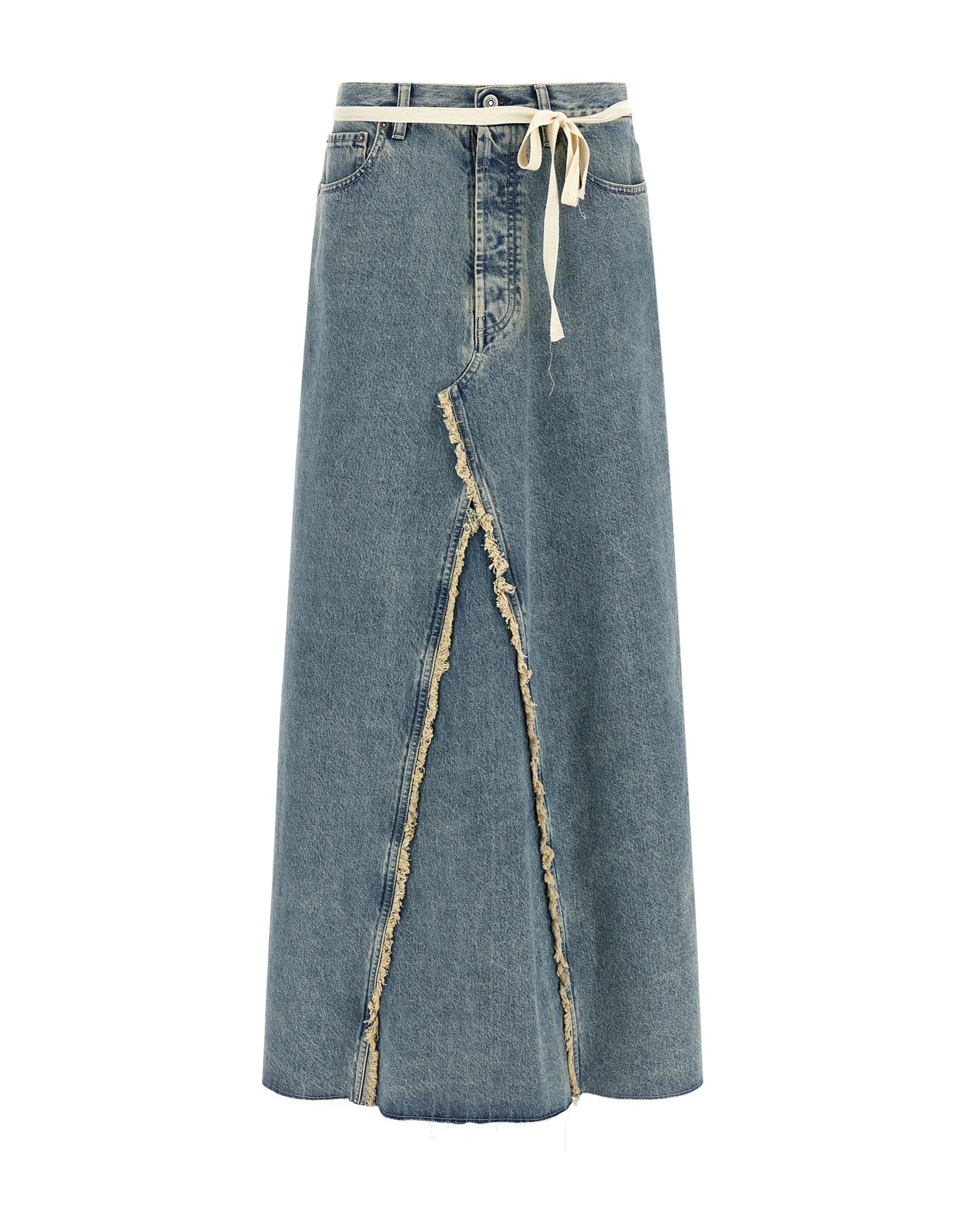 Maison Margiela Maison Margiela Raw Hem Denim Skirt