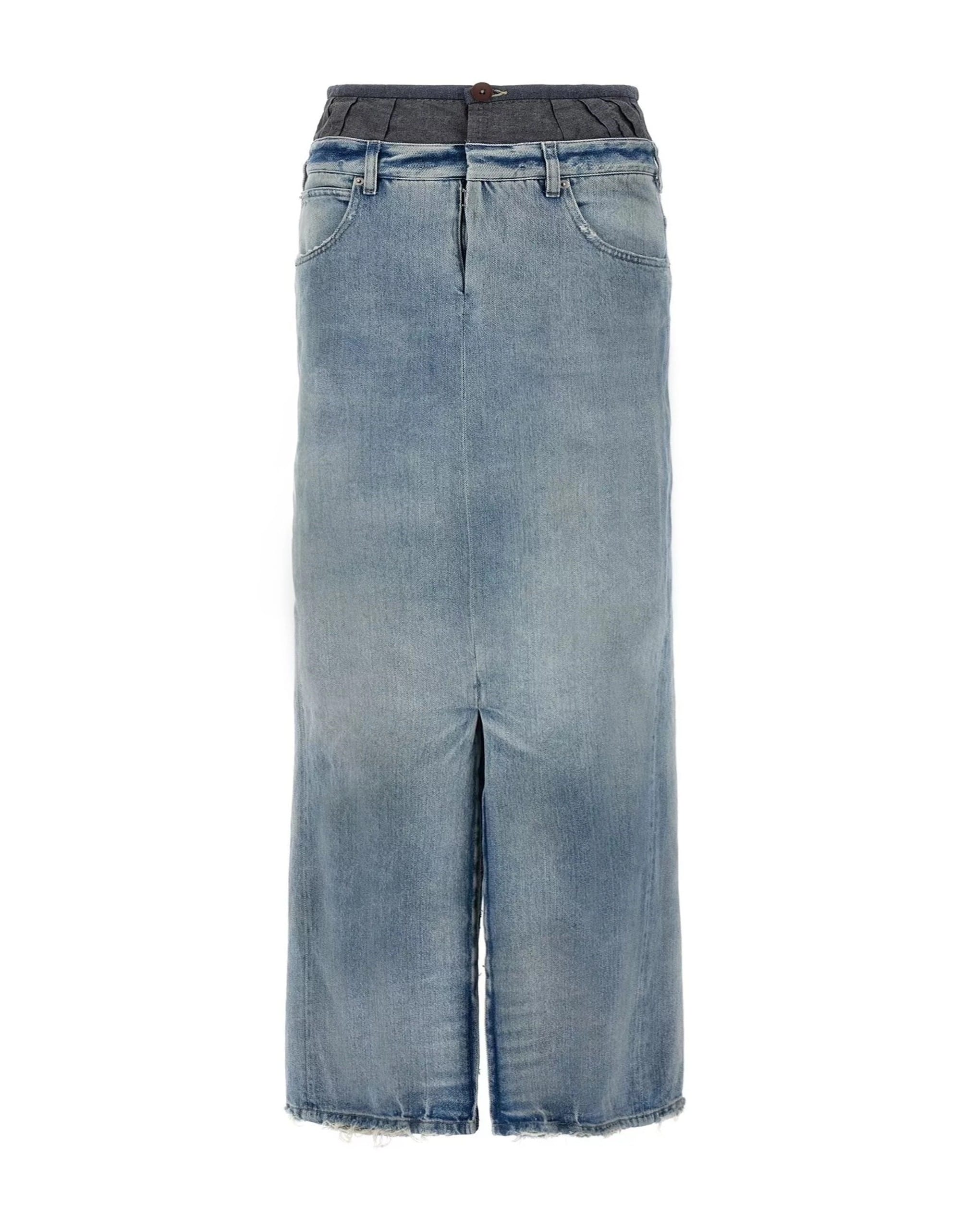 Maison Margiela Maison Margiela Slits Denim Skirt