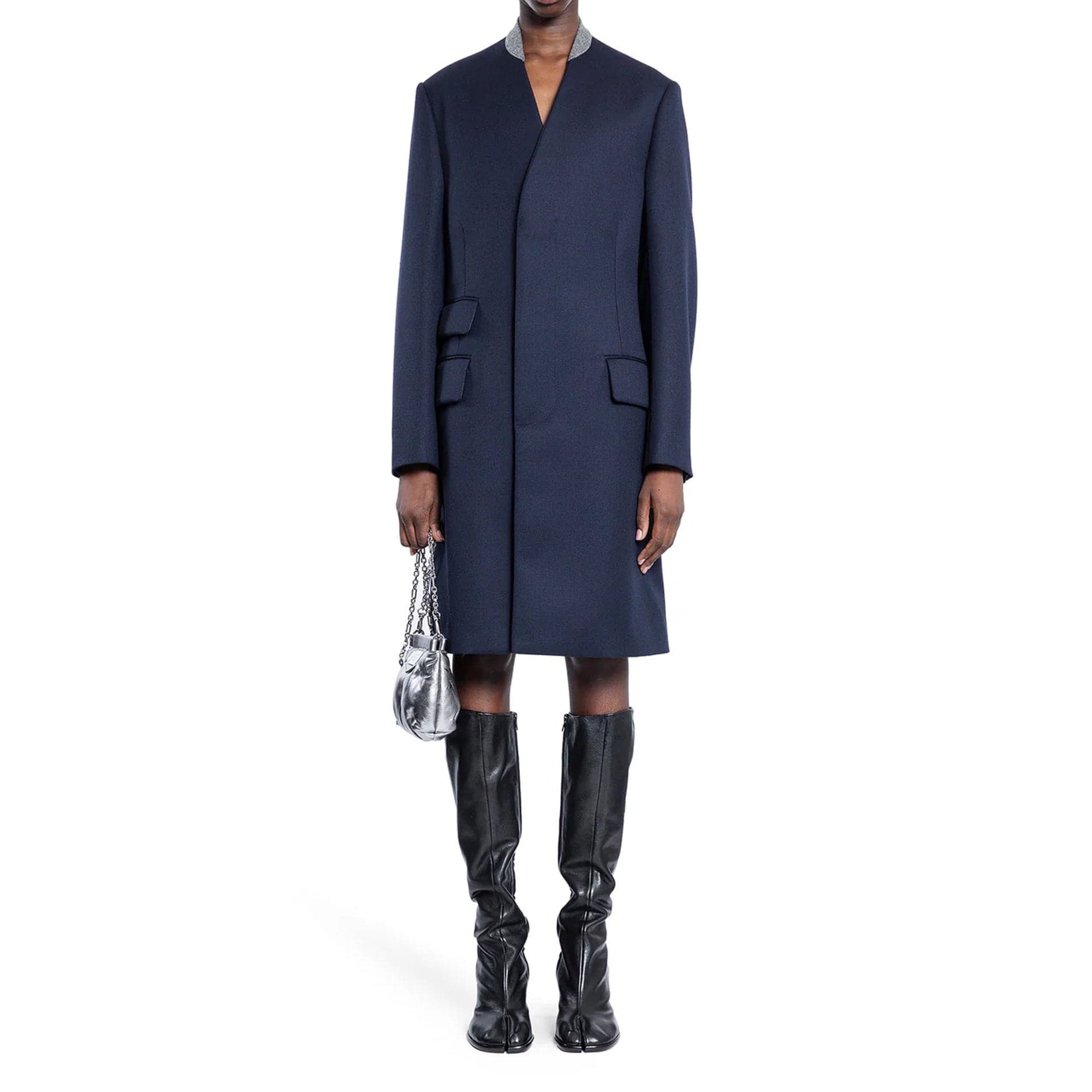 Maison Margiela Wool Cavalry Coat With Memory Of Cuffs - alternate view