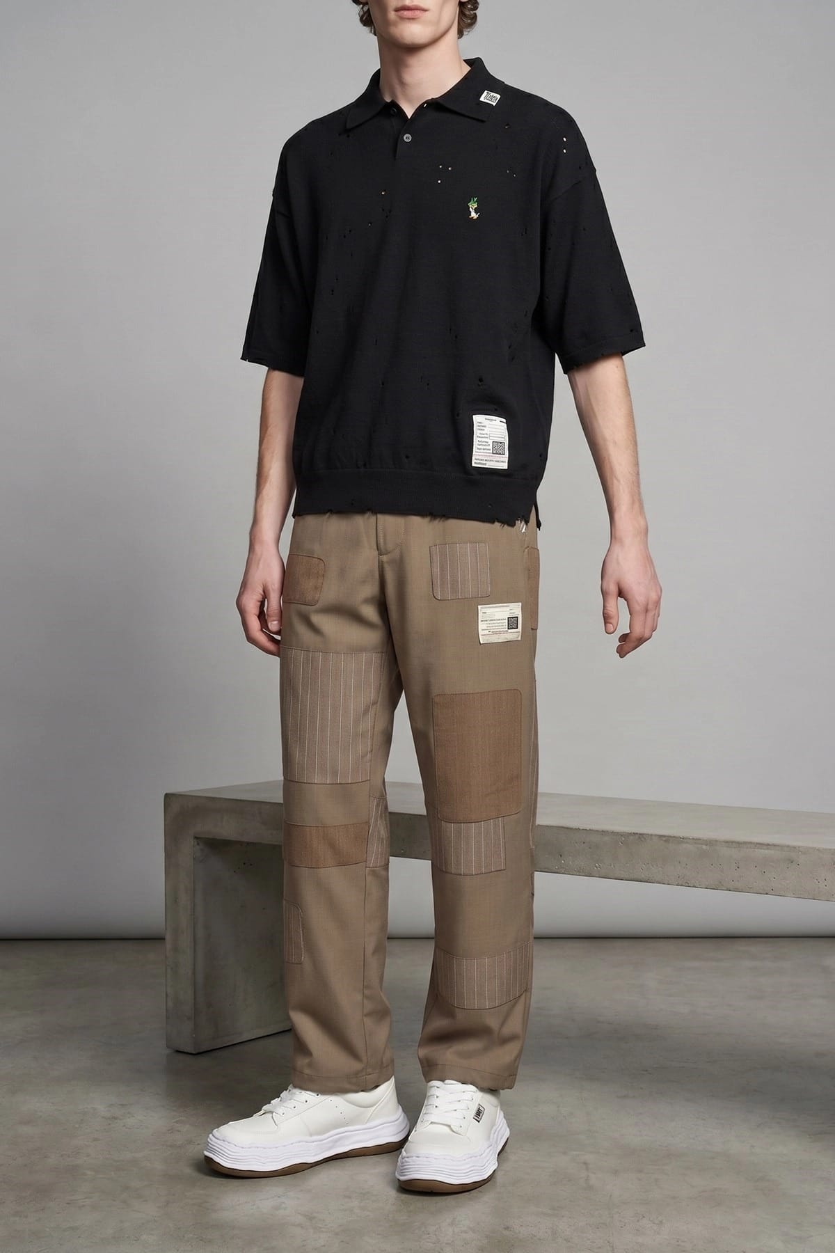Maison Mihara Yasuhiro Camisa Polo de Algodão com Bordado Maison Mihara Yasuhiro - alternate view