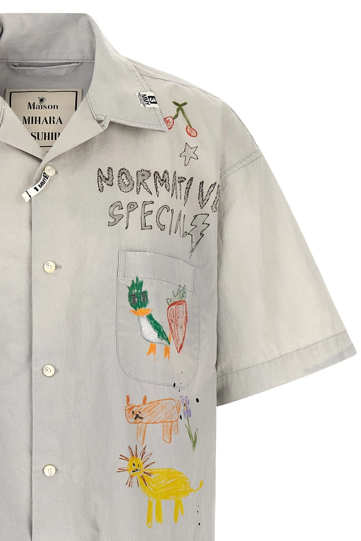 Maison Mihara Yasuhiro Maison Mihara Yasuhiro Graffiti Print Shirt