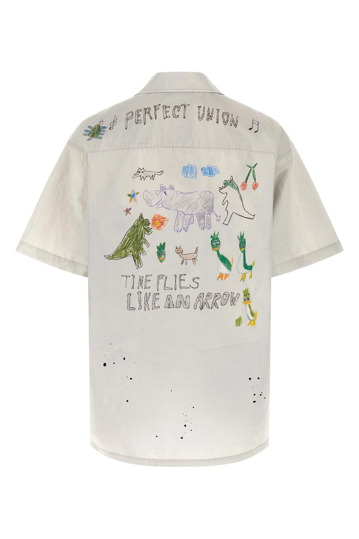 Maison Mihara Yasuhiro Hemd mit Graffiti-Print - alternate view
